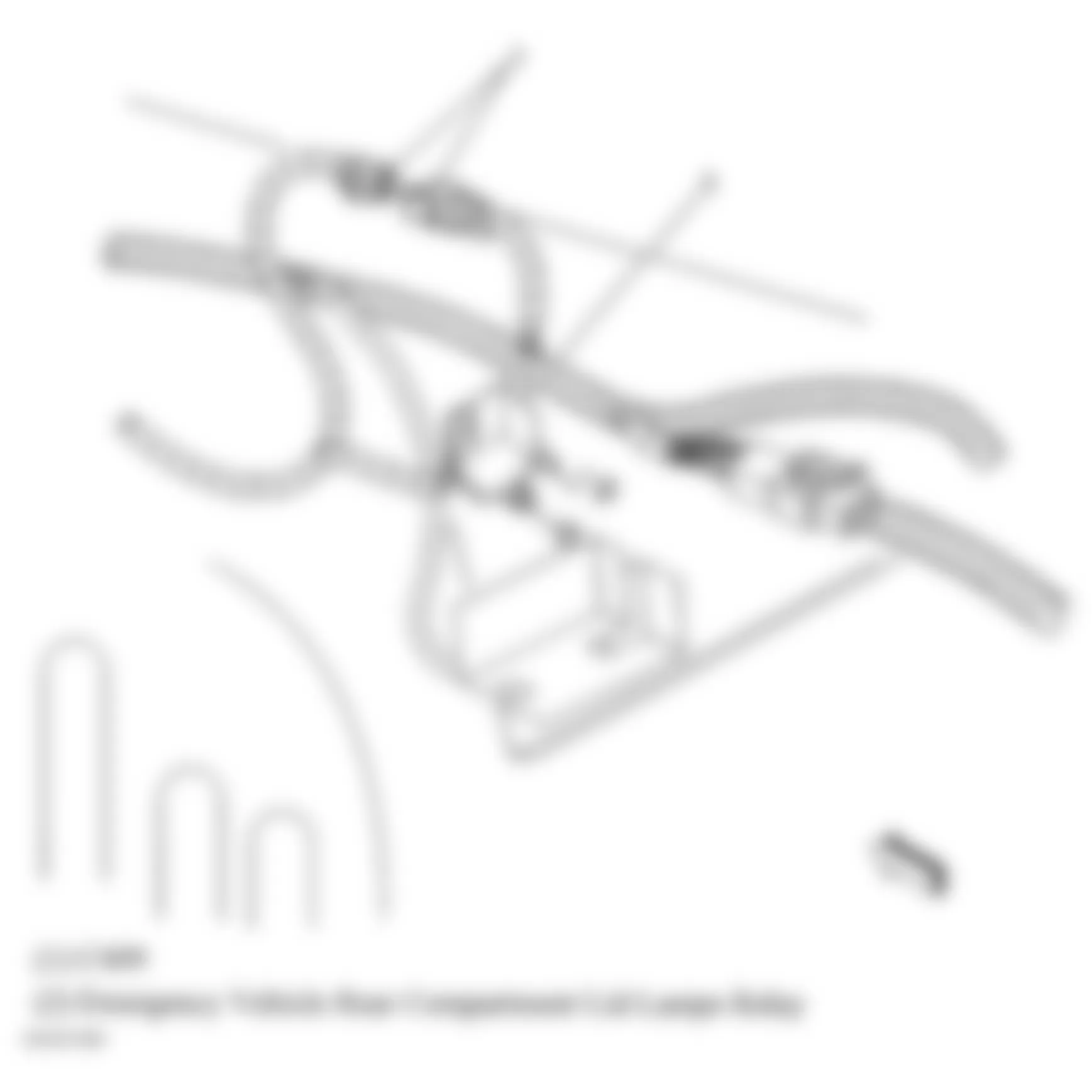 Chevrolet Impala LT 2007 - Component Locations -  Right Front Of Rear Compartment