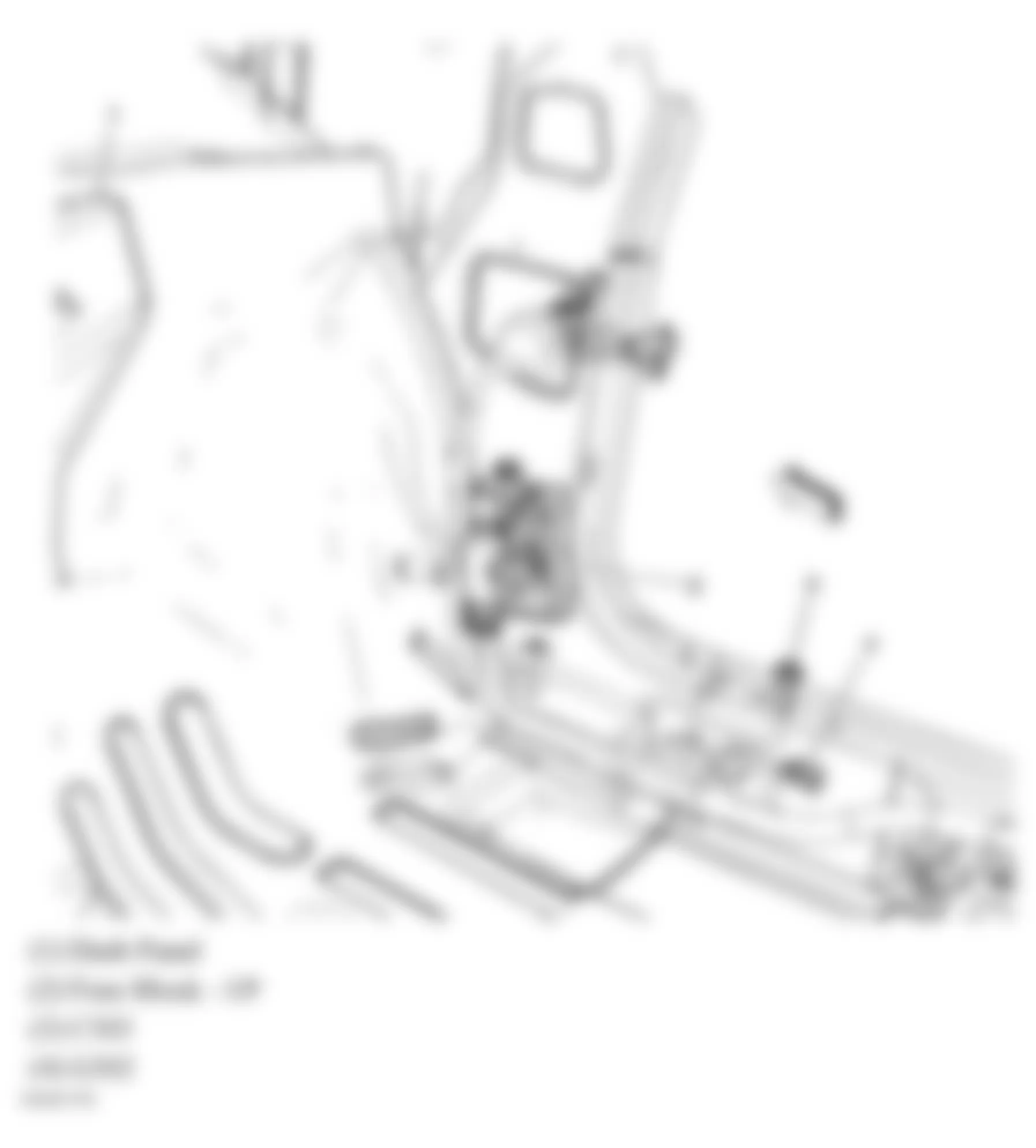 Chevrolet Impala LTZ 2007 - Component Locations -  Right Kick Panel