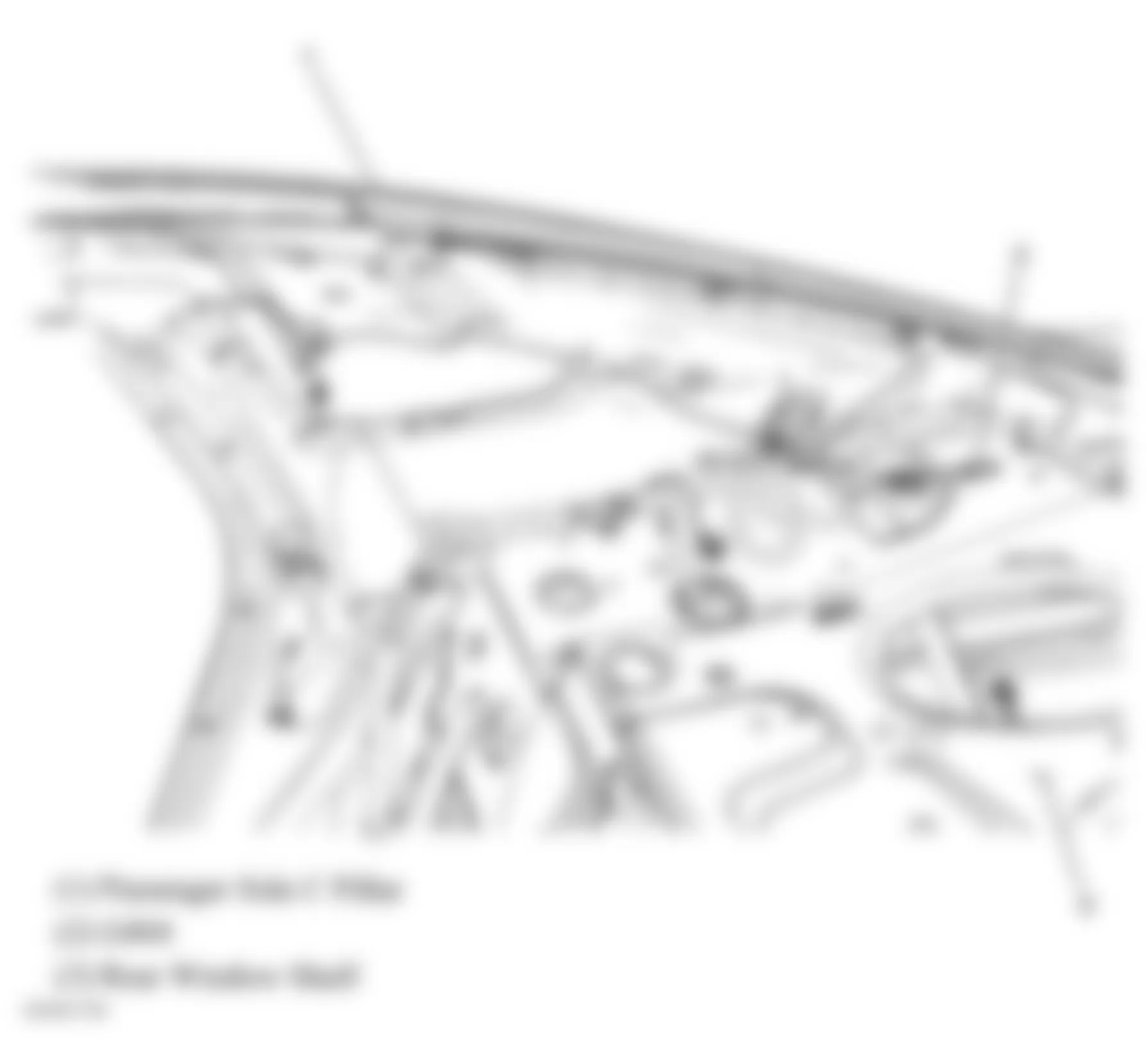 Chevrolet Impala LTZ 2007 - Component Locations -  Right C Pillar