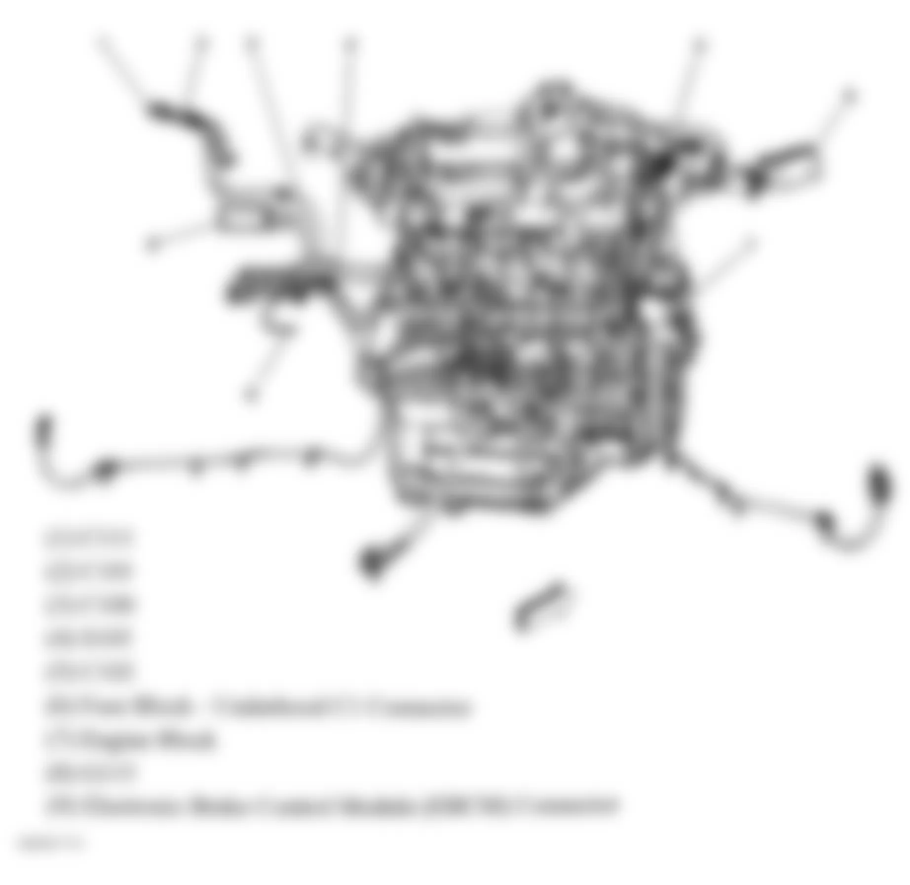 Chevrolet Impala LTZ 2007 - Component Locations -  Right Side Of Engine (3.5L & 3.9L)