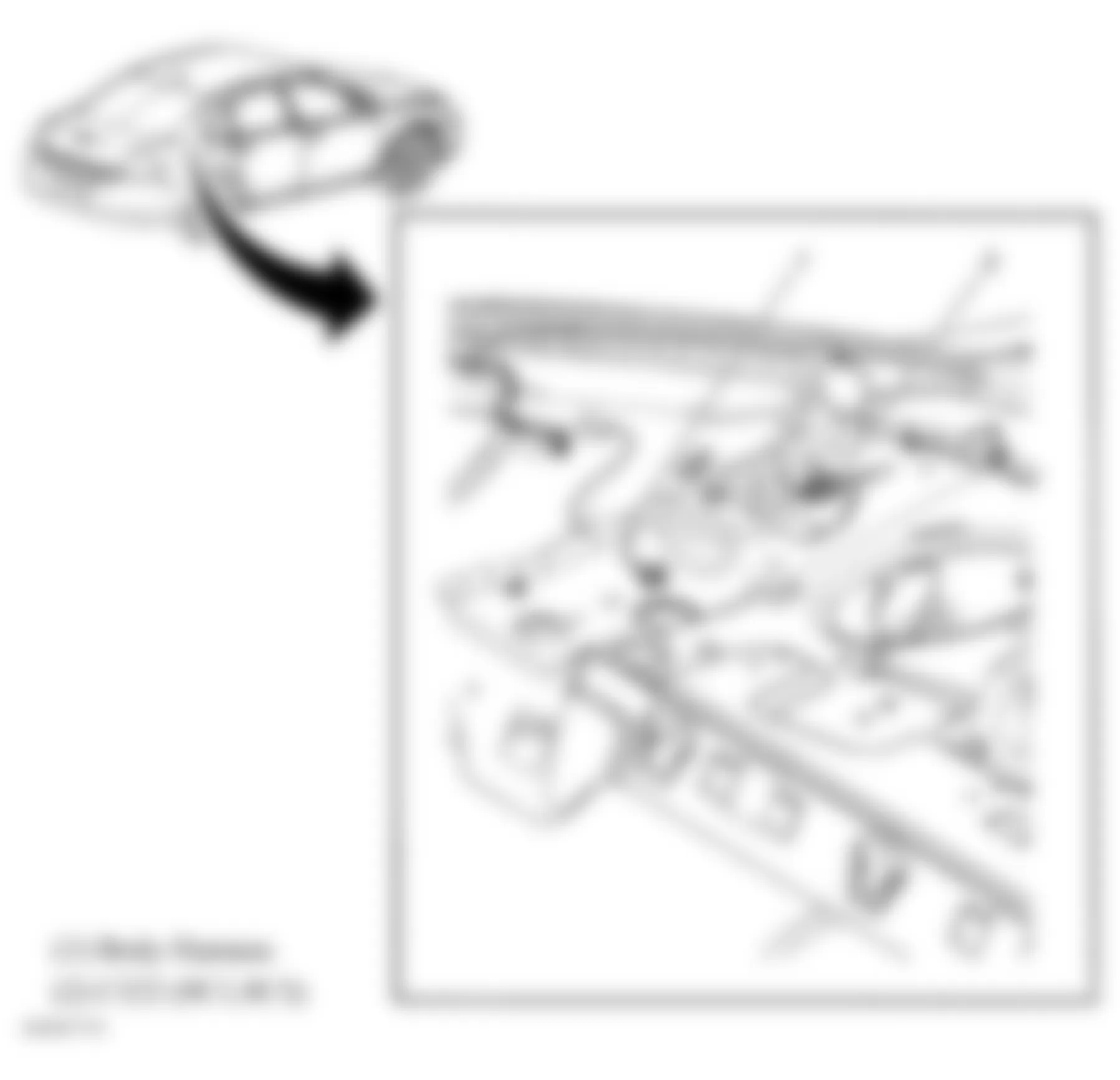 Chevrolet Impala LTZ 2007 - Component Locations -  Rear Shelf