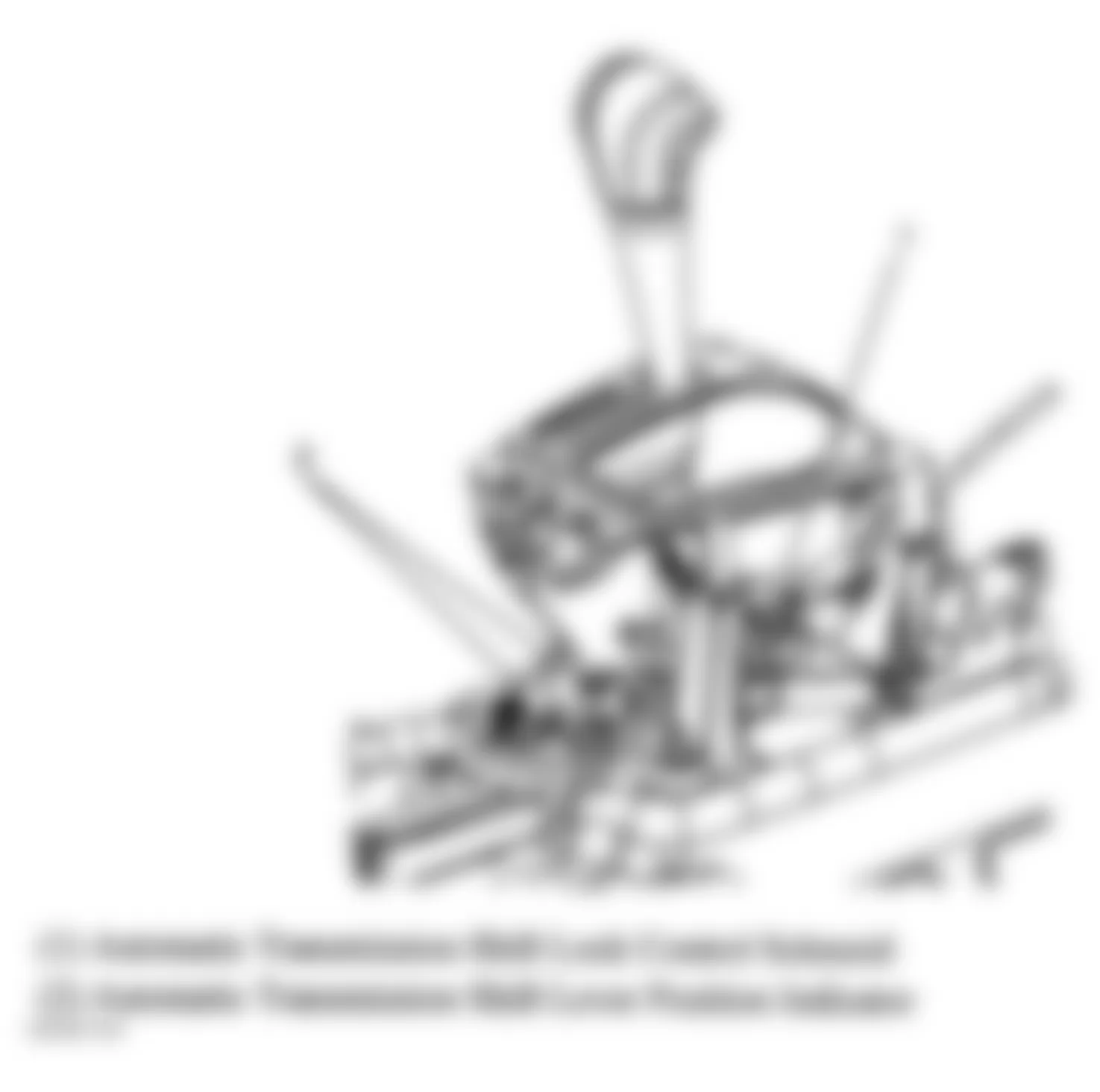 Chevrolet Malibu Maxx LS 2007 - Component Locations -  Console Shifter