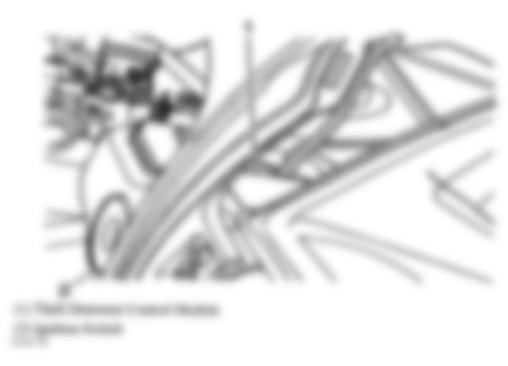 Chevrolet Malibu Maxx LS 2007 - Component Locations -  Right Side Of Steering Column