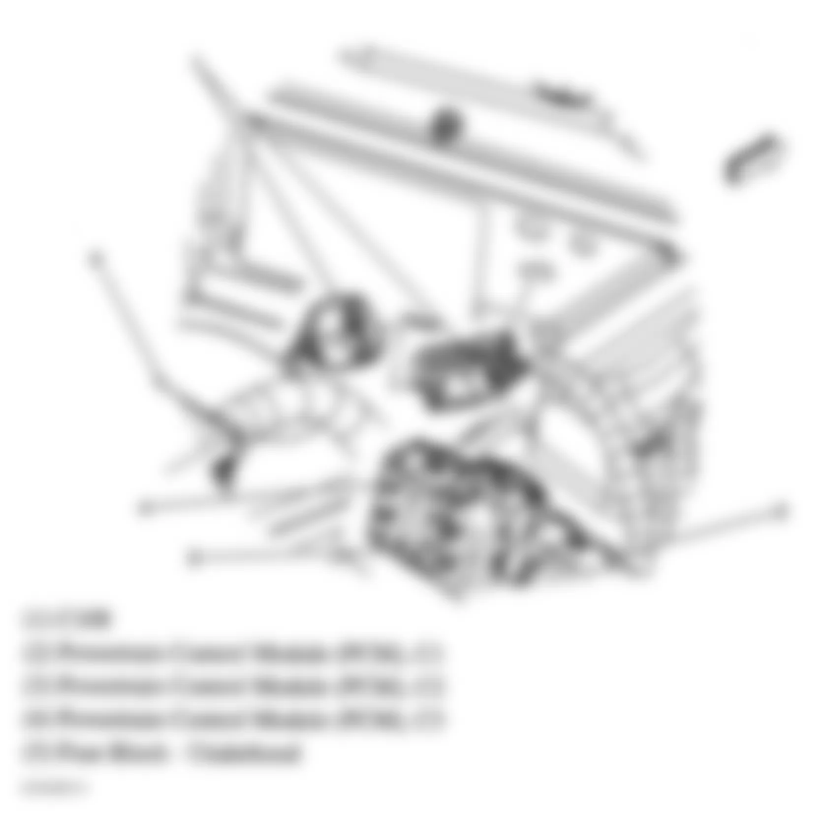 Chevrolet Malibu Maxx LS 2007 - Component Locations -  Left Front Of Engine Compartment