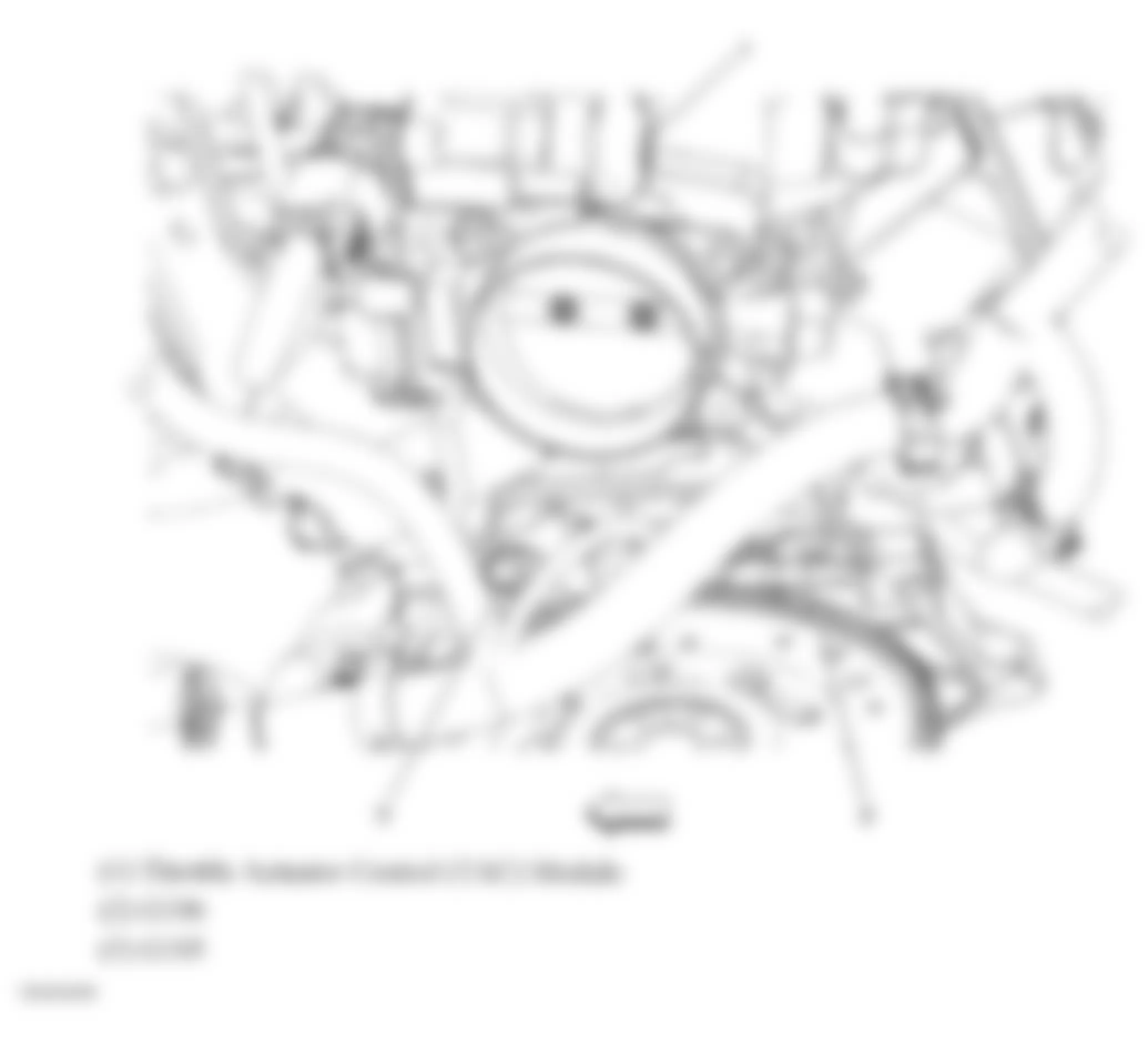 Chevrolet Malibu Maxx LS 2007 - Component Locations -  Top Rear Of Engine (3.5L)