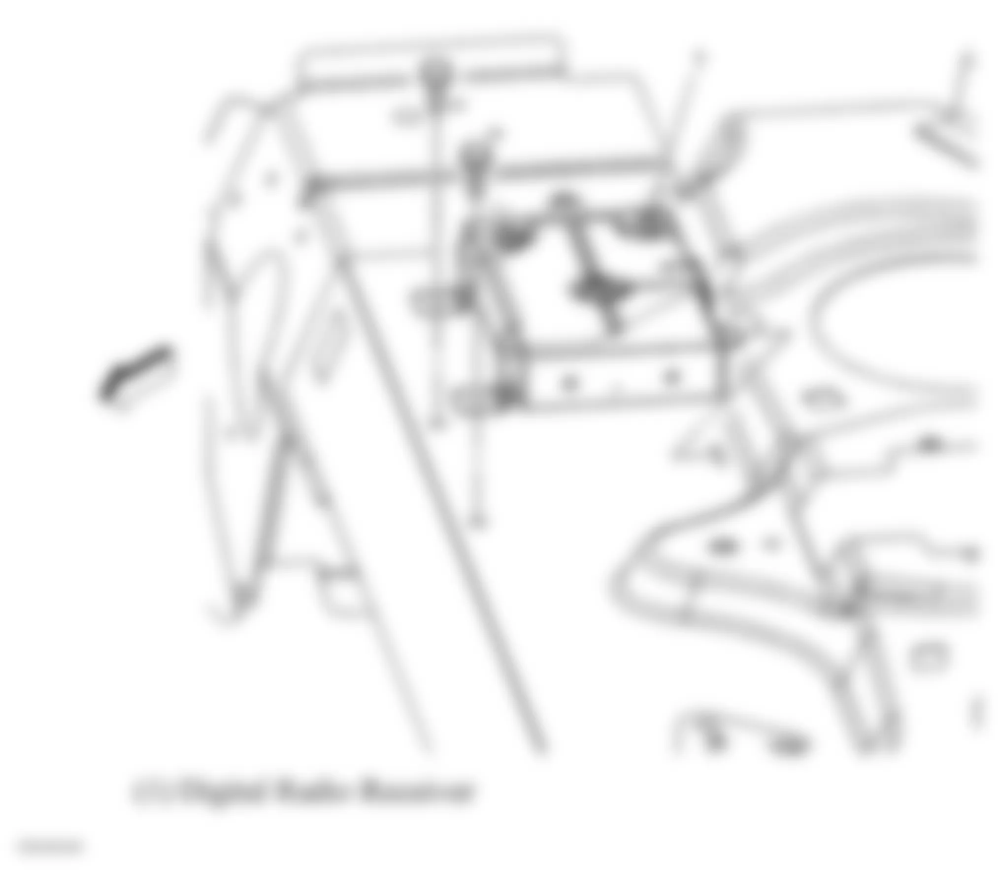 Chevrolet Malibu Maxx LTZ 2007 - Component Locations -  Rear Shelf (Sedan)