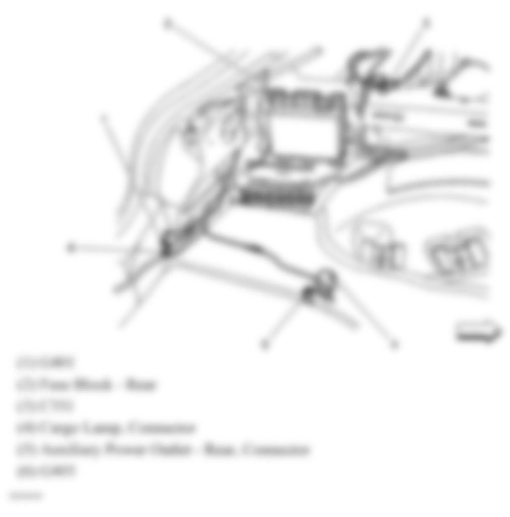 Chevrolet Malibu Maxx LTZ 2007 - Component Locations -  Left Rear Quarterpanel (Extended Sedan)