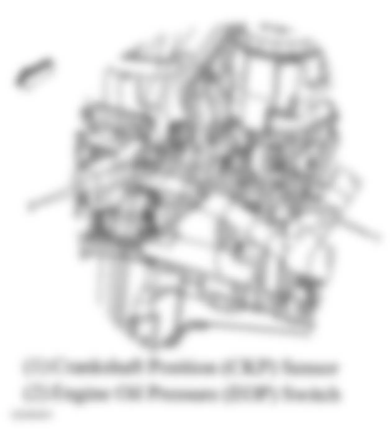 Chevrolet Malibu Maxx LTZ 2007 - Component Locations -  Rear Left Side Of Engine (2.2L)