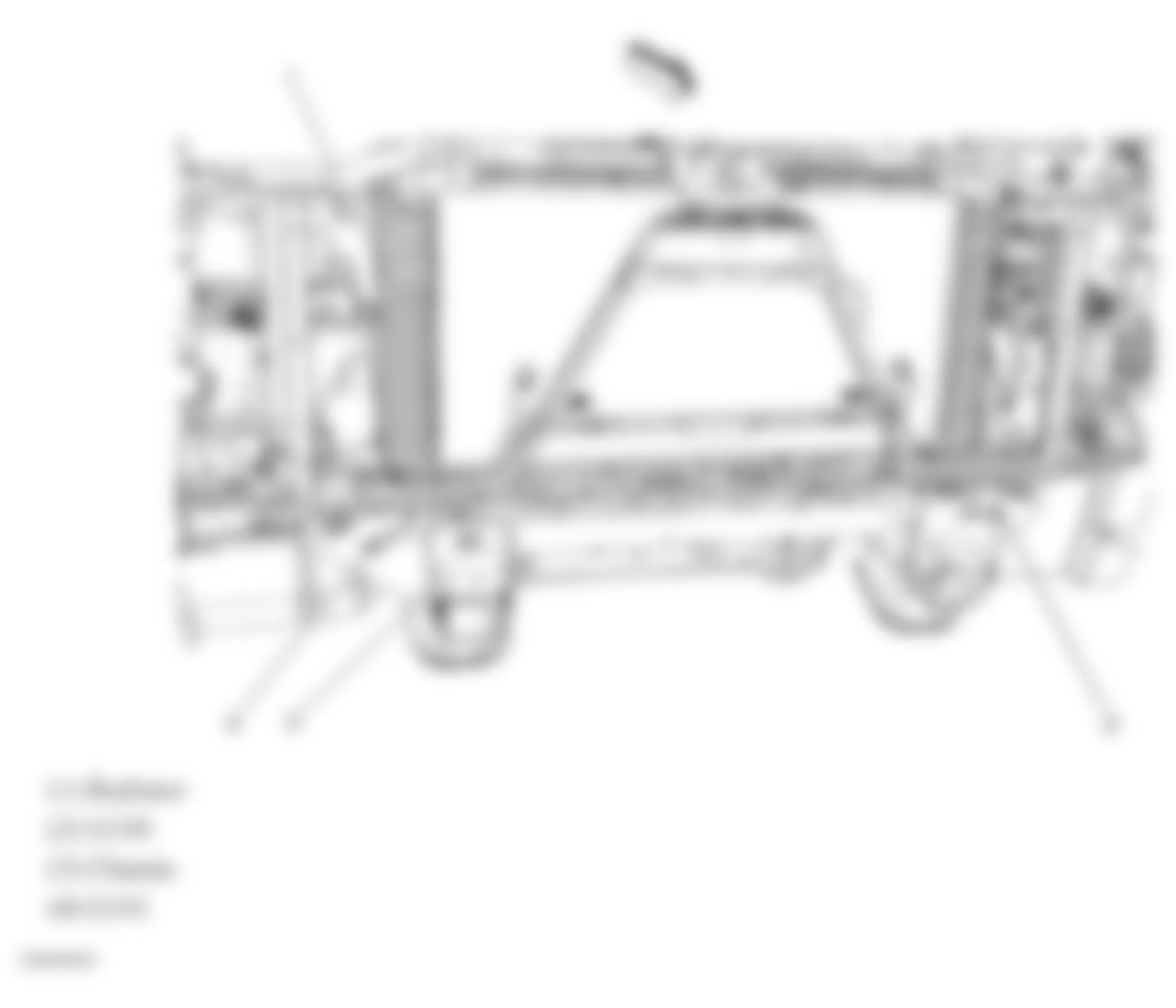 Chevrolet Silverado 1500 2007 - Component Locations -  Front Of Vehicle