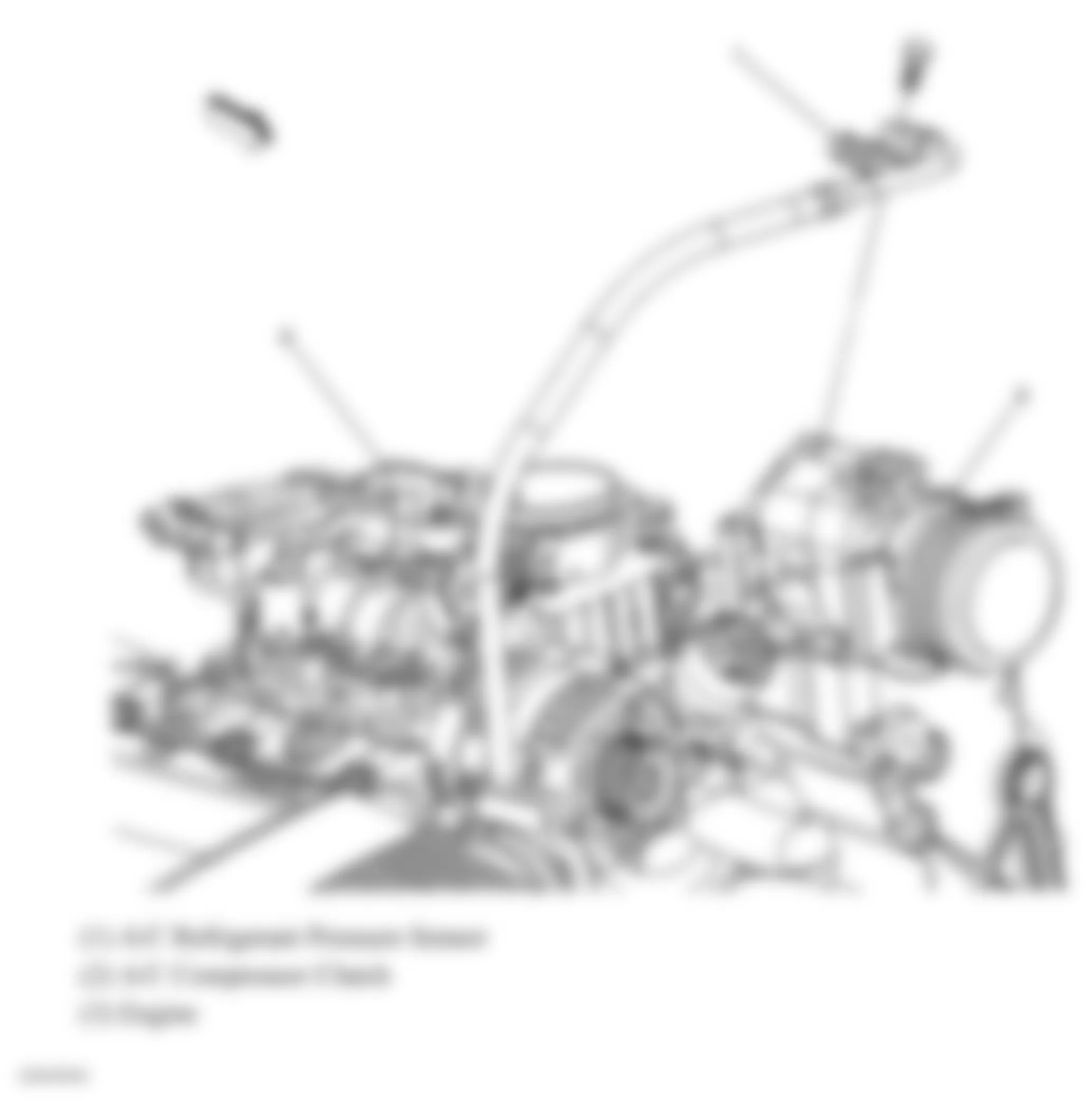 Chevrolet Silverado Classic 1500 2007 - Component Locations -  A/C Compressor & Hoses (4.3L)