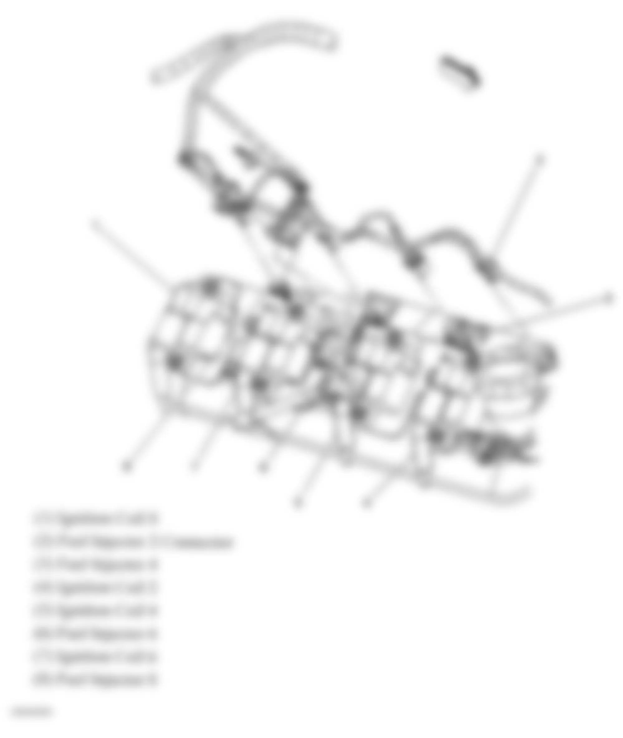 Chevrolet Silverado Classic 1500 2007 - Component Locations -  Right Side Of Engine (4.8L, 5.3L & 6.0L)