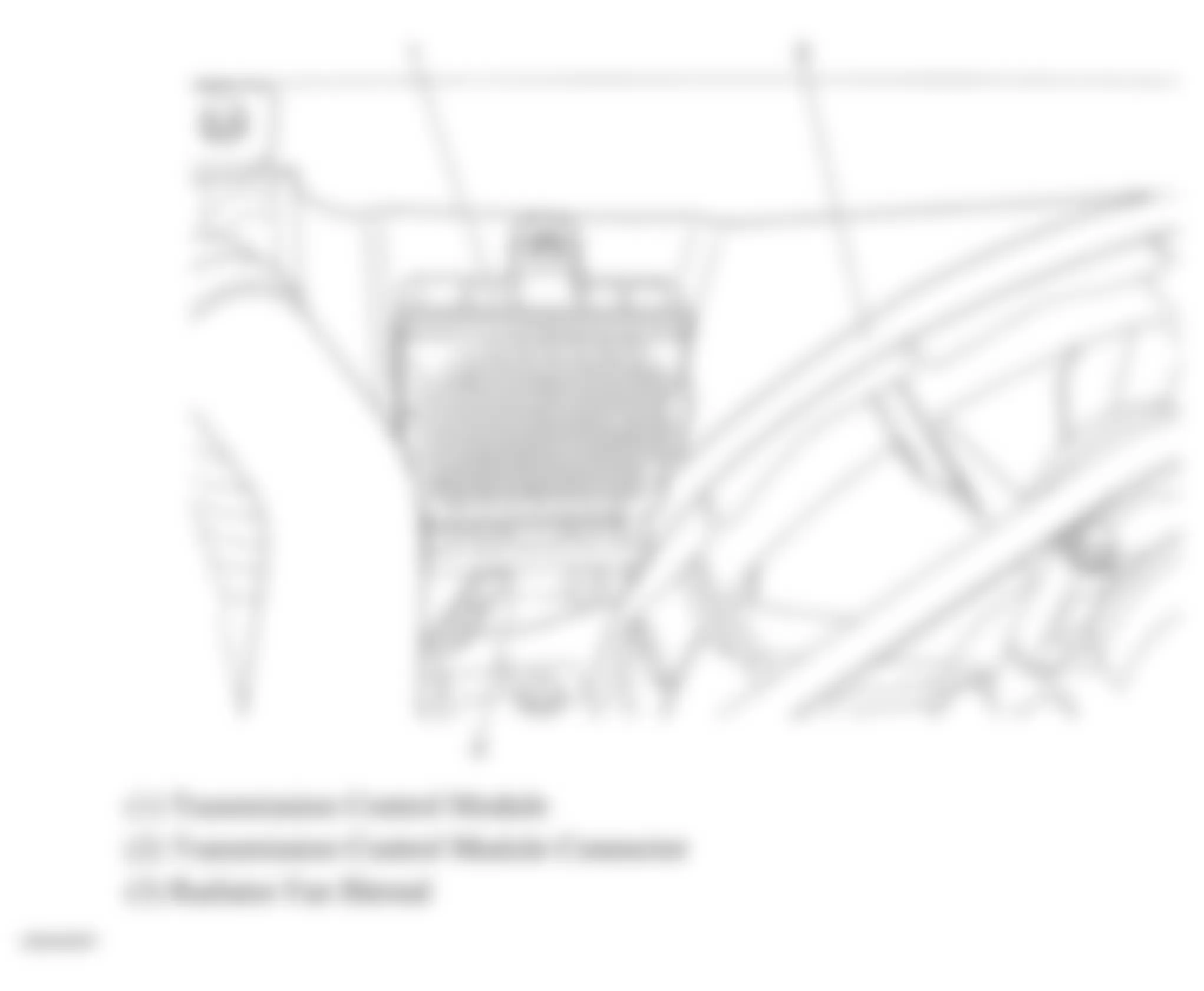 Chevrolet Silverado Classic 1500 HD 2007 - Component Locations -  Transmission Control Module (Allison)