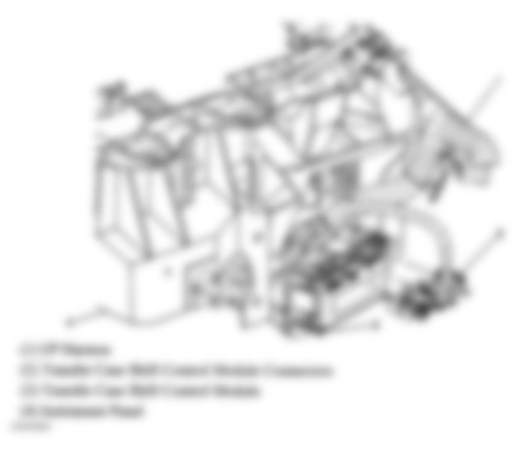 Chevrolet Silverado Classic 2500 HD 2007 - Component Locations -  Transfer Case Shift Control Module