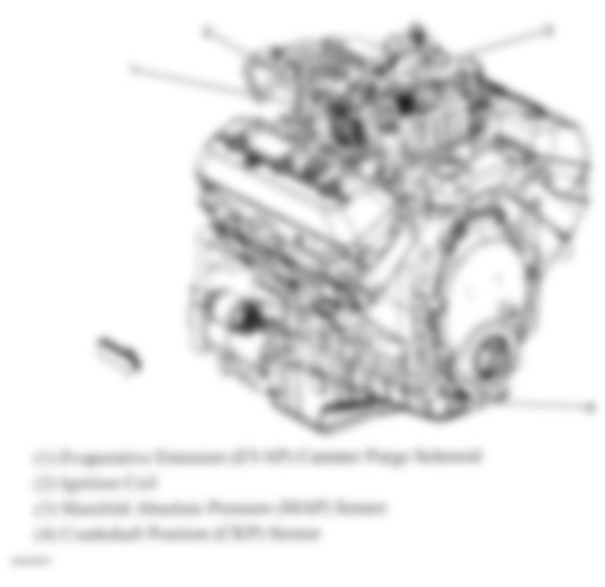 Chevrolet Silverado Classic 2500 HD 2007 - Component Locations -  Right Front Of Engine (4.3L)