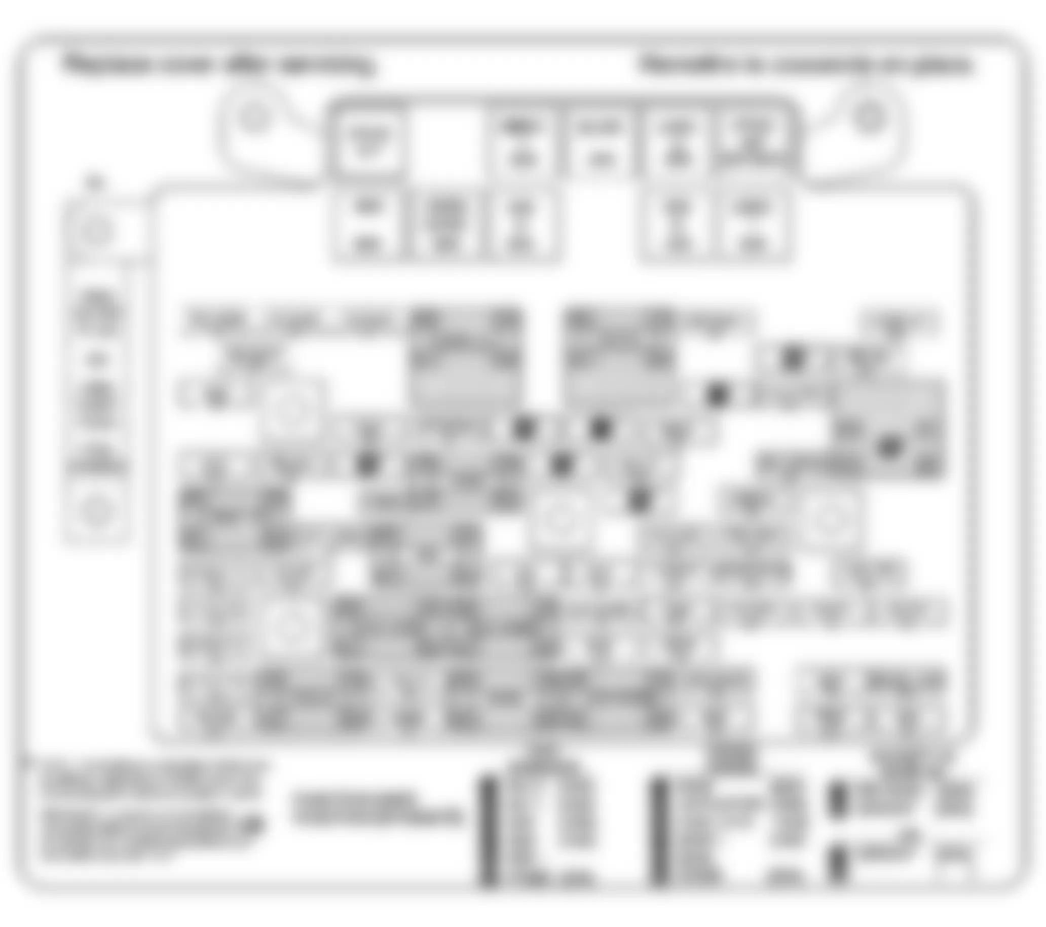 Chevrolet Silverado Classic 2500 HD 2007 - Component Locations -  Identifying Underhood Fuse Block Components