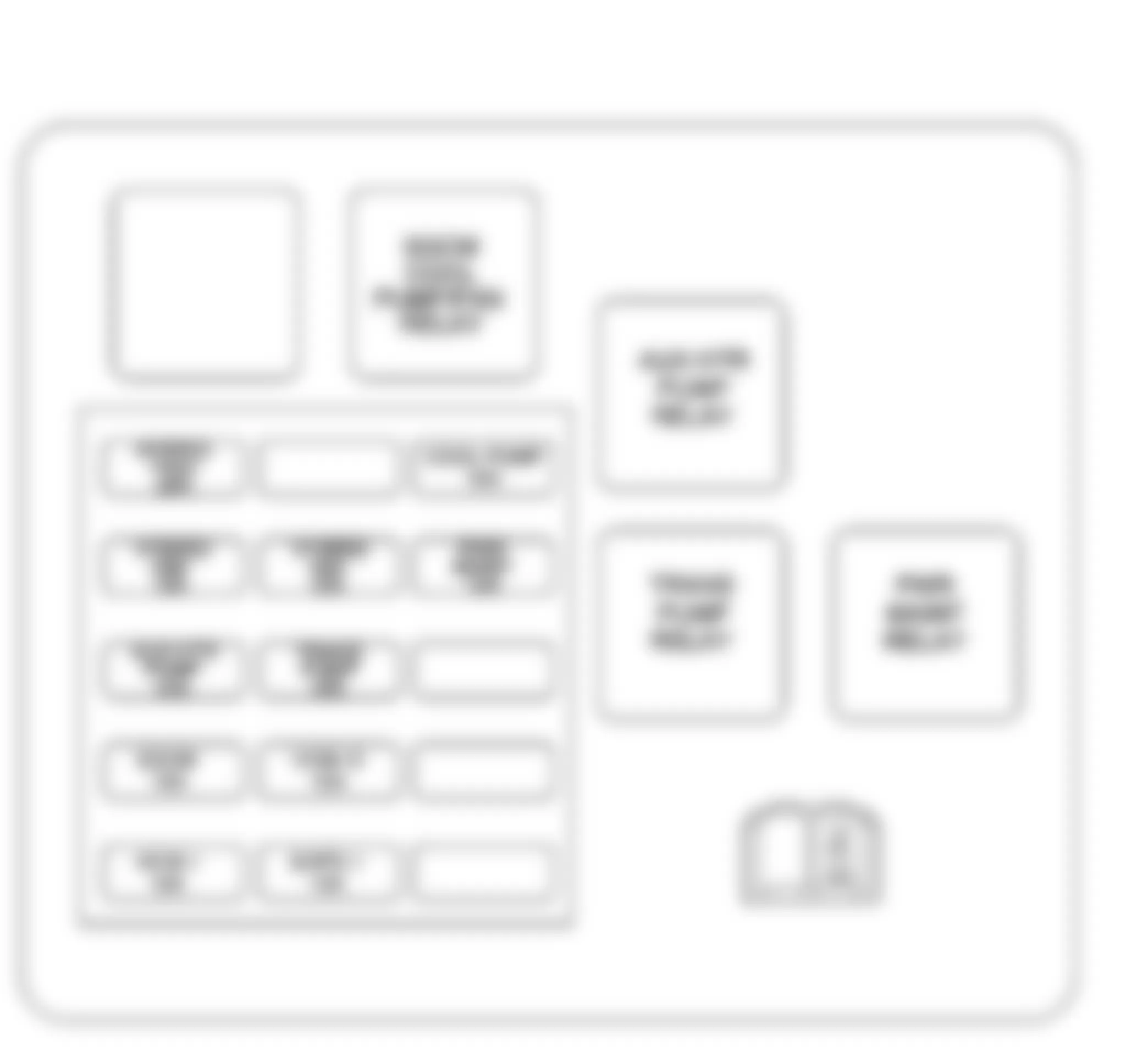 Chevrolet Silverado Classic 2500 HD 2007 - Component Locations -  Fuse Block - Underhood - Secondary Label (HP2)