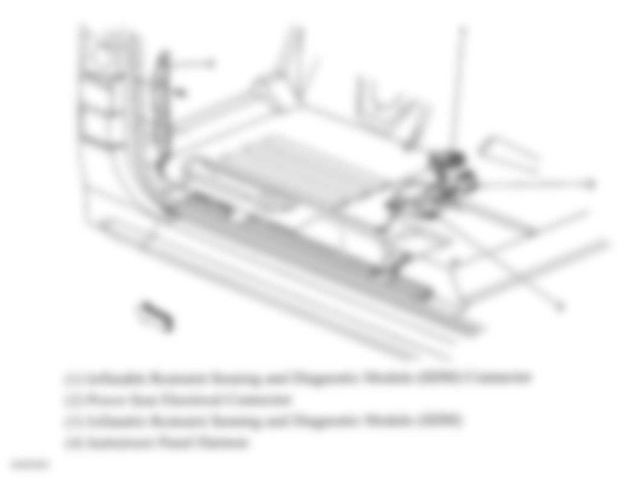 Chevrolet Silverado Classic 3500 2007 - Component Locations -  Left B Pillar