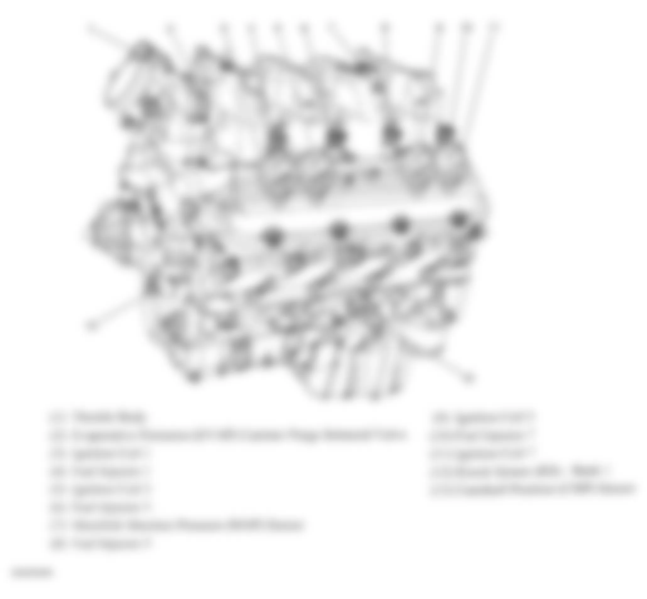 Chevrolet Silverado Classic 3500 2007 - Component Locations -  Left Side Of Engine (8.1L)