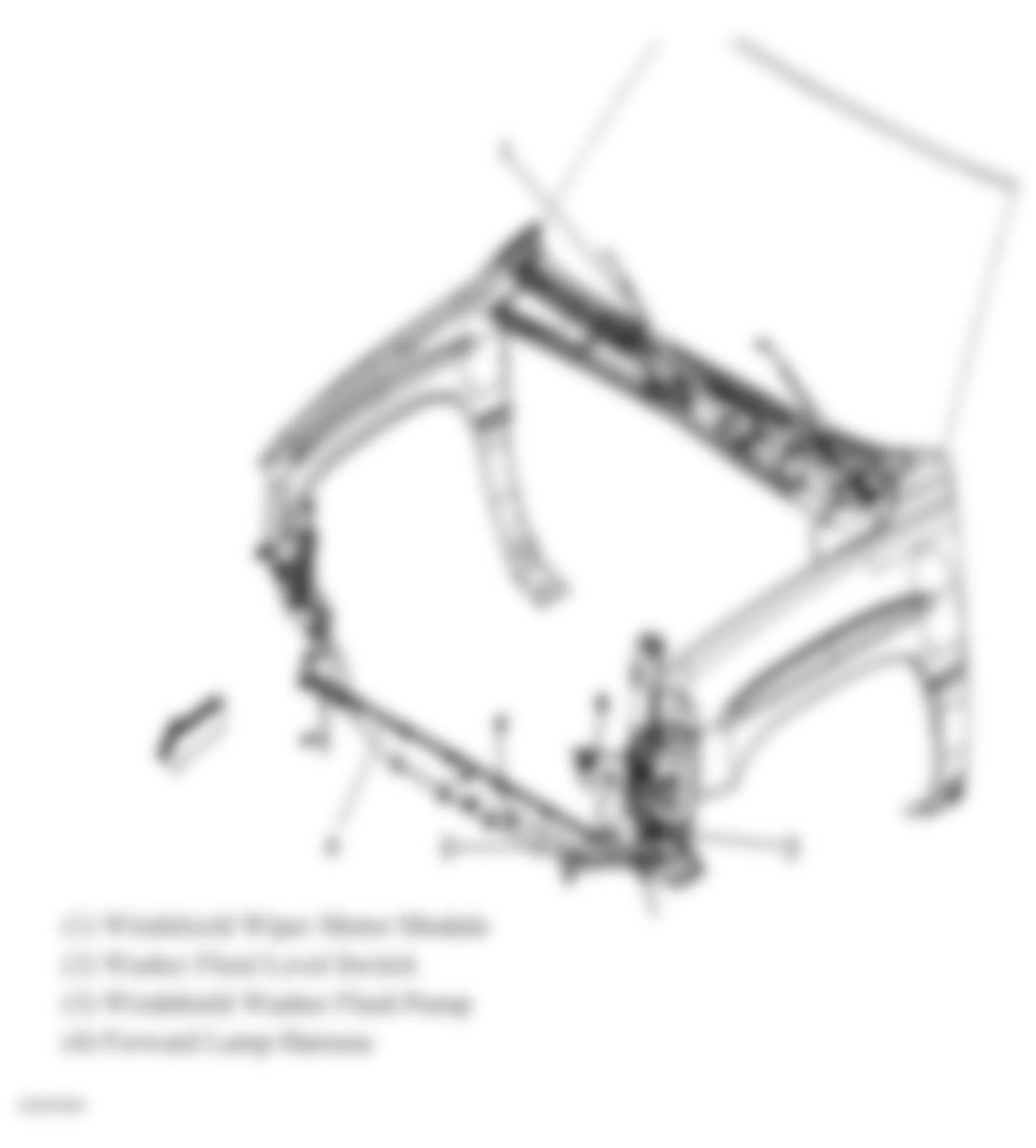 Chevrolet Silverado Classic 3500 2007 - Component Locations -  Front Of Vehicle