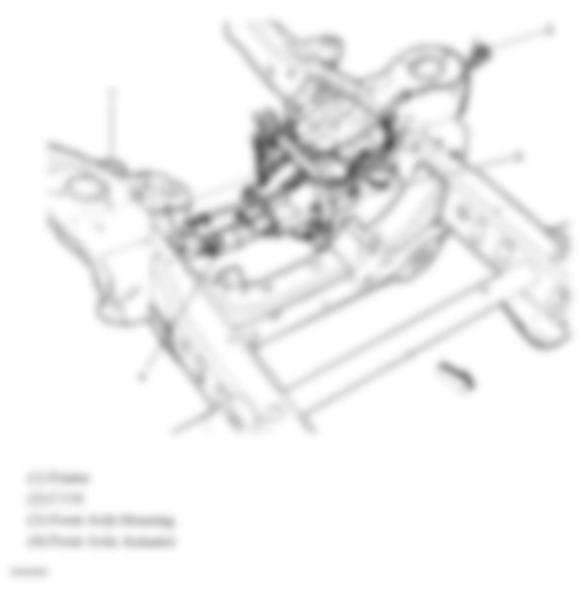 Chevrolet Suburban K2500 2007 - Component Locations -  Front Axle