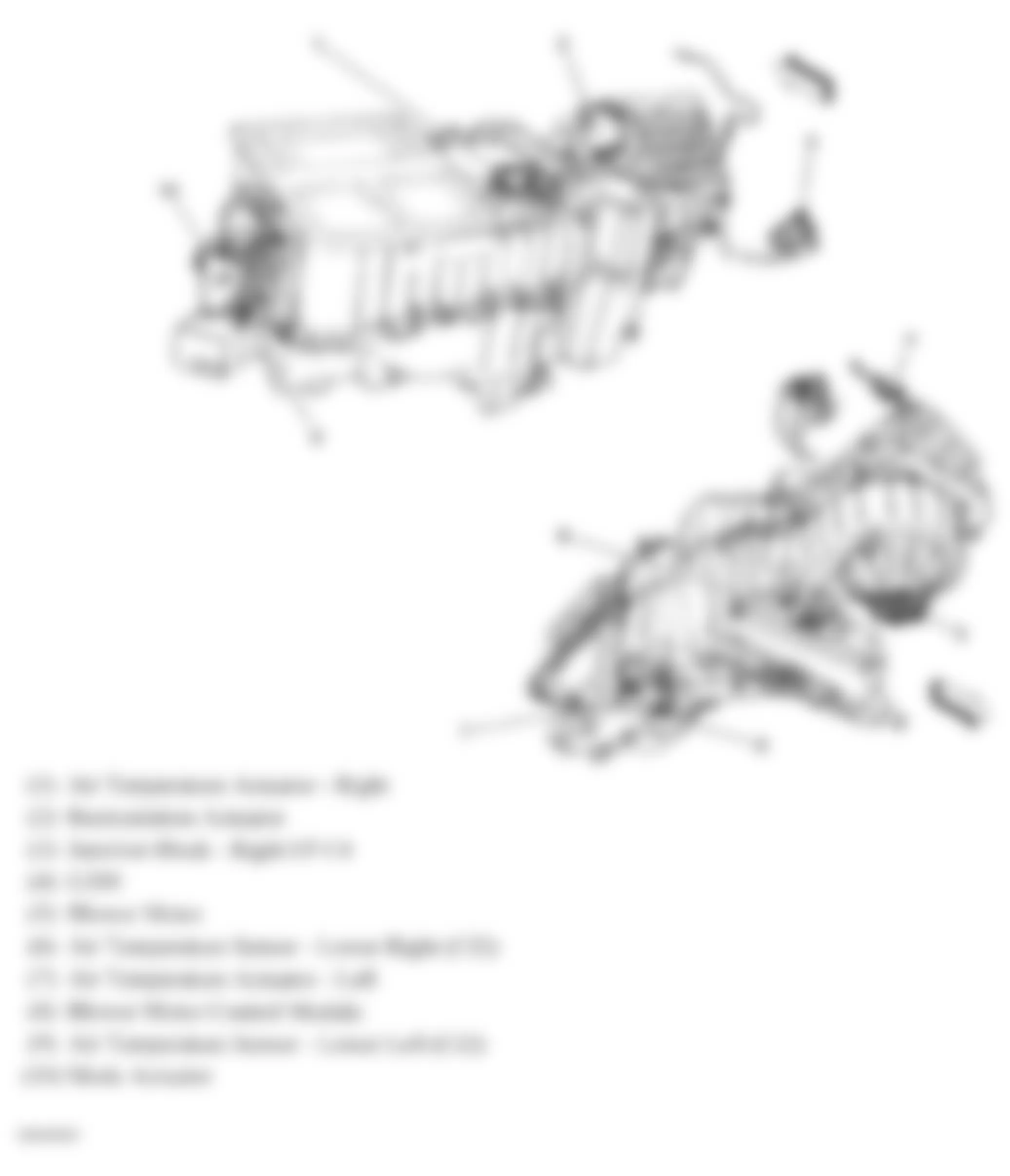 Chevrolet Avalanche 2008 - Component Locations -  Front HVAC Module