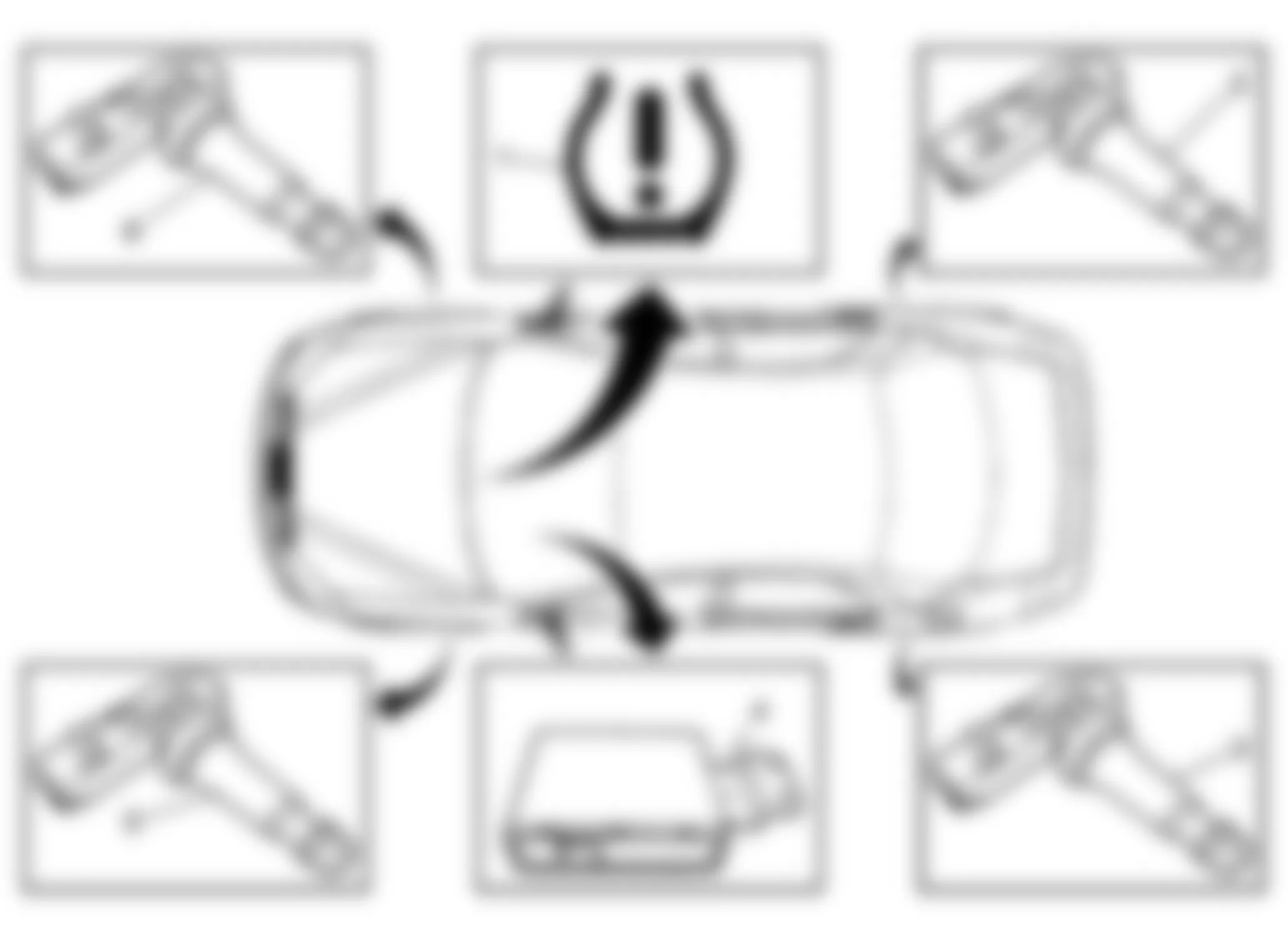 Chevrolet Aveo 2008 - Component Locations -  Vehicle Overview Of Tire Monitoring System