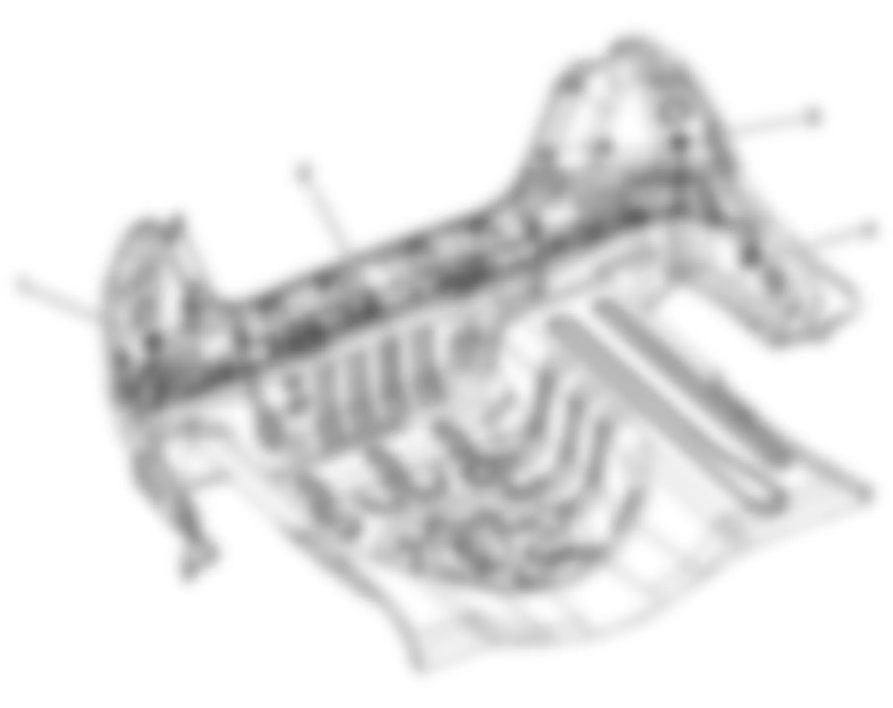 Chevrolet Aveo 2008 - Component Locations -  Luggage Compartment (Notchback)