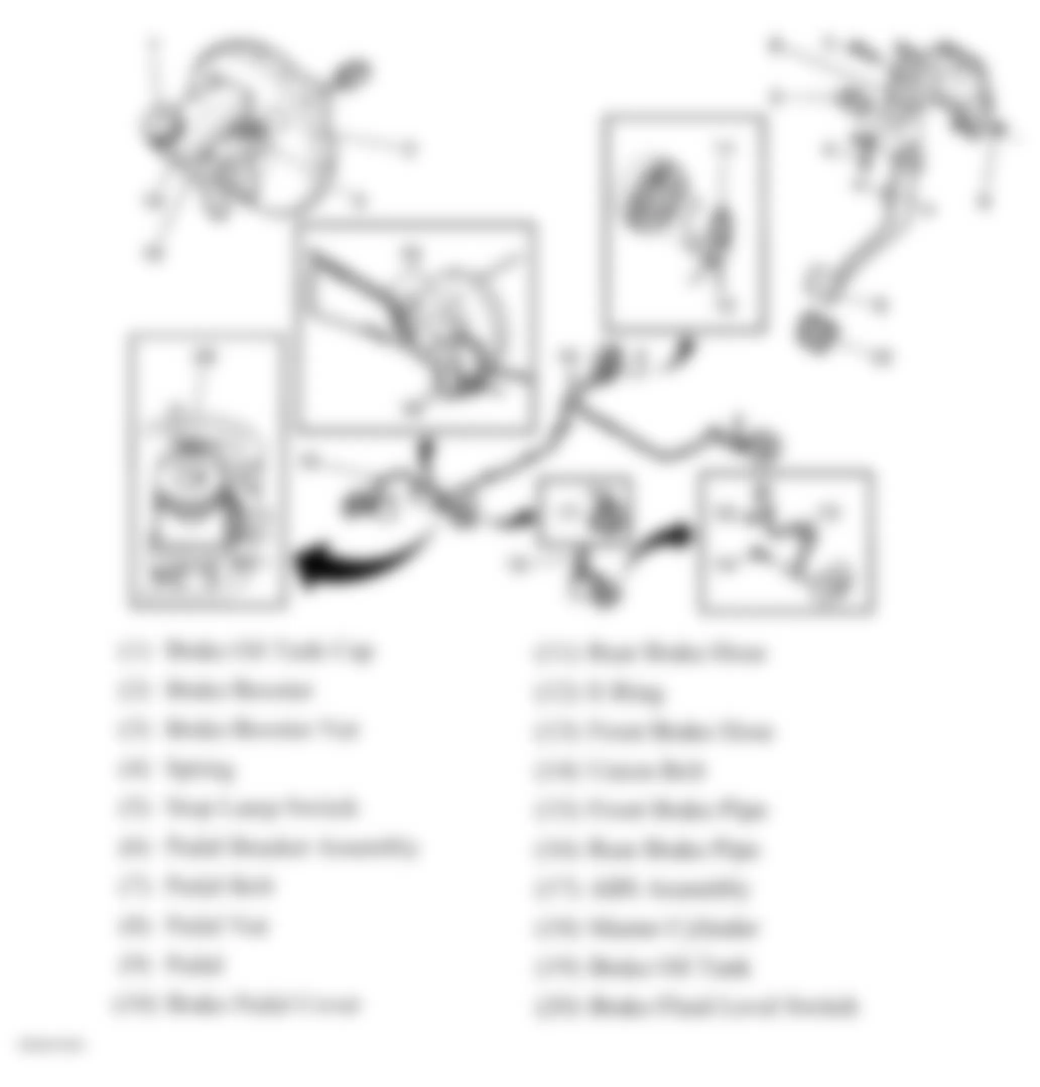 Chevrolet Aveo LS 2008 - Component Locations -  Hydraulic Brake System