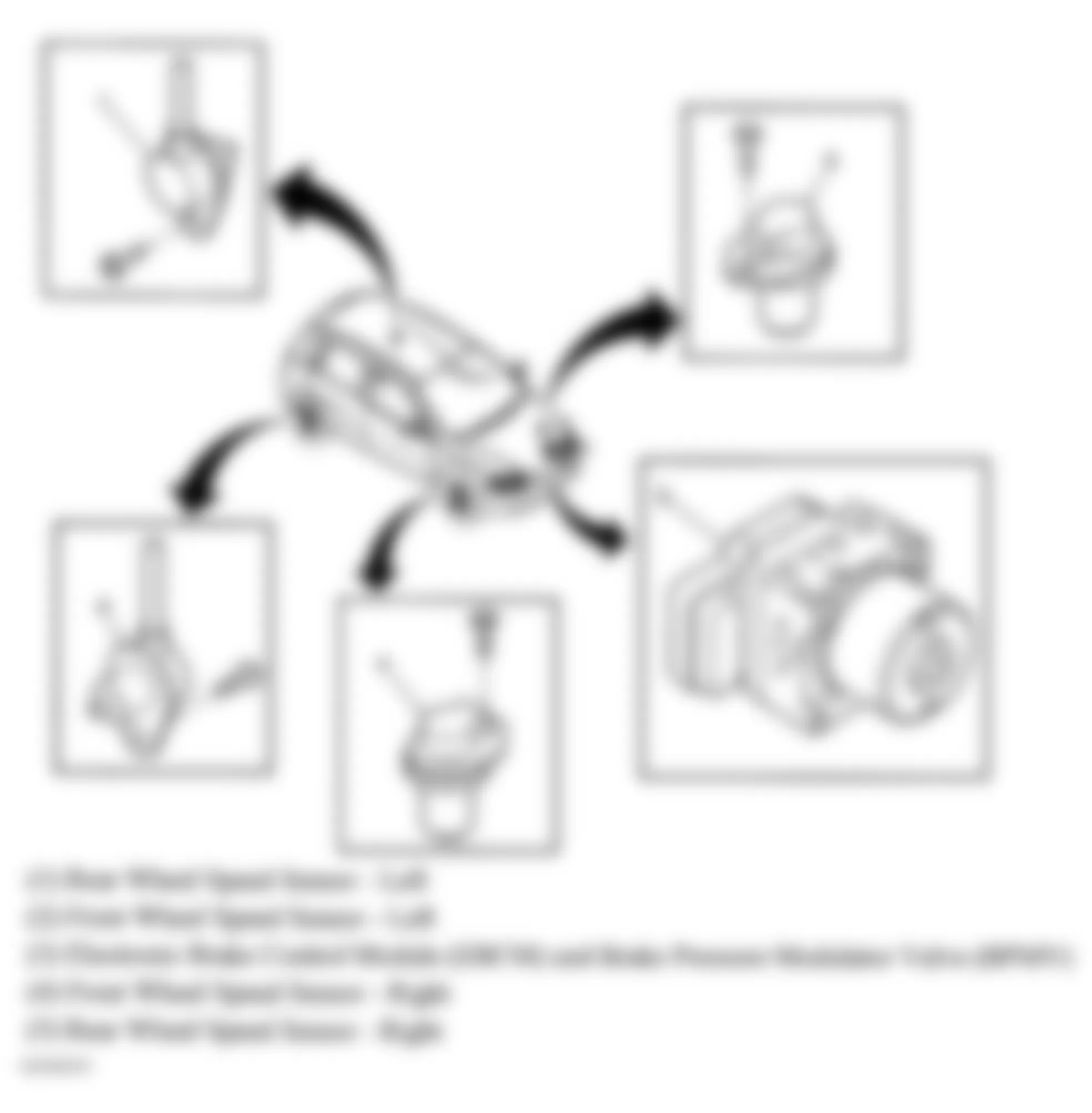 Chevrolet Aveo LT 2008 - Component Locations -  ABS Components