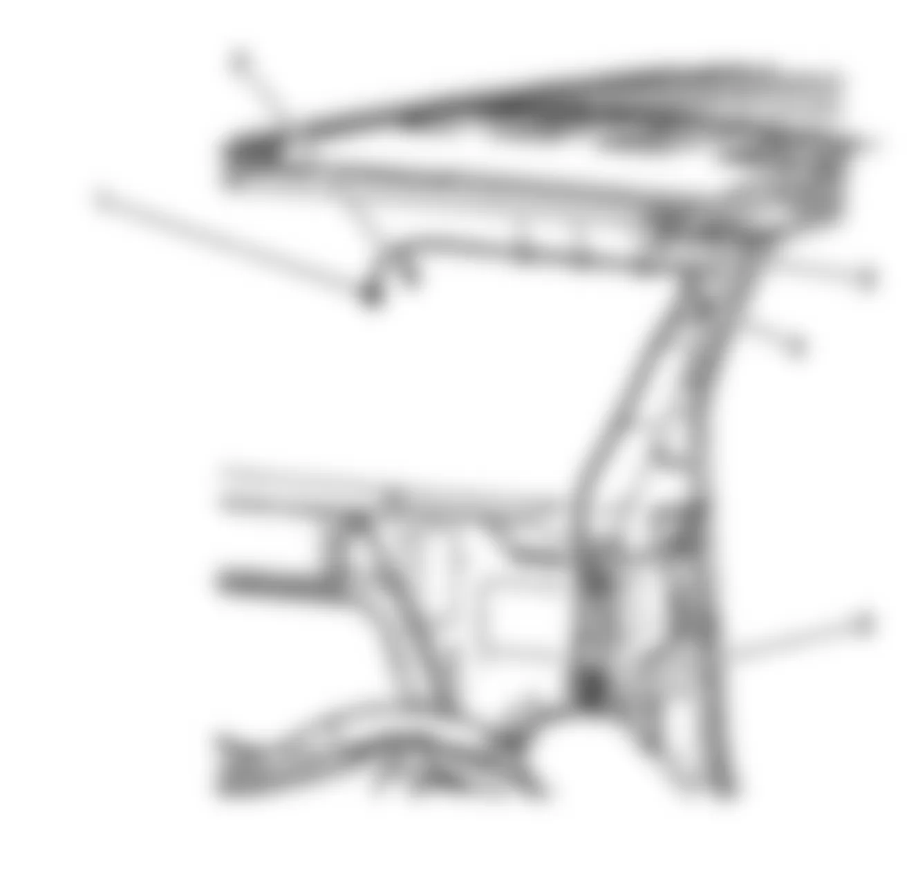 Chevrolet Chevy Express G1500 2008 - Component Locations -  Right A Pillar & Roof