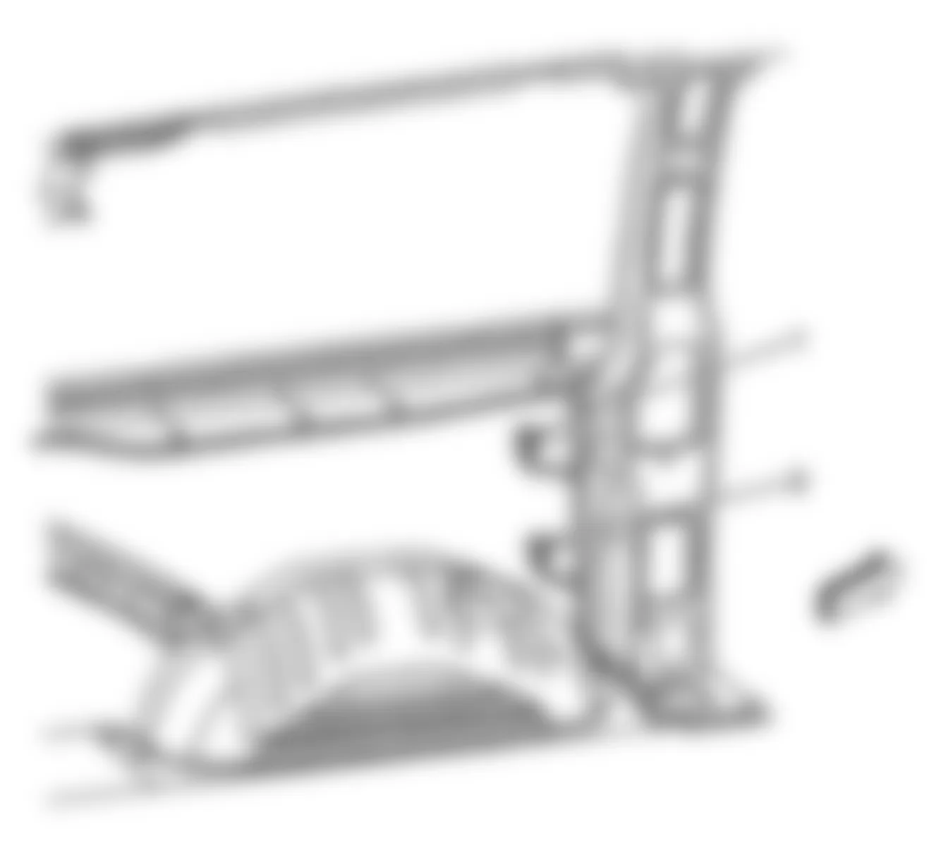 Chevrolet Chevy Express G1500 2008 - Component Locations -  Left Rear Of Passenger Compartment