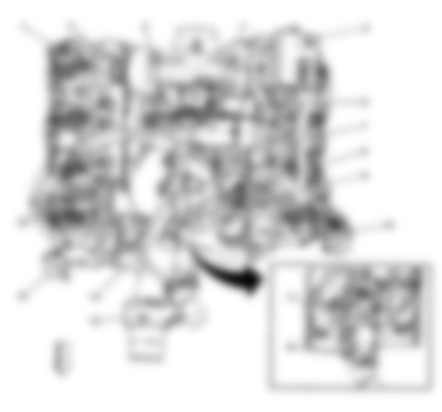 Chevrolet Chevy Express G1500 2008 - Component Locations -  Top Of Engine (6.6L)