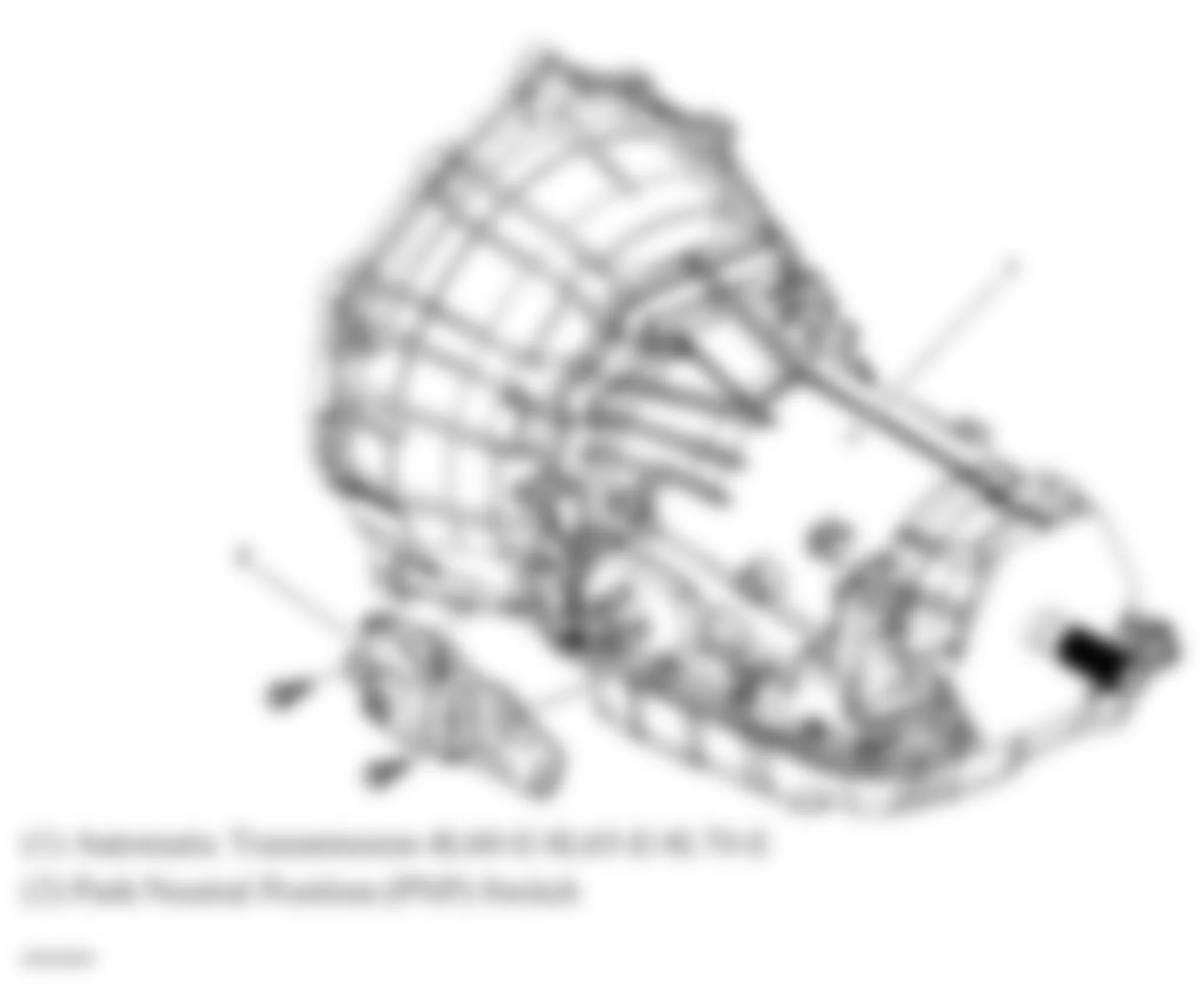 Chevrolet Chevy Express G2500 2008 - Component Locations -  Left Side Of Transmission (4L60-E/4L65-E/4L70-E)
