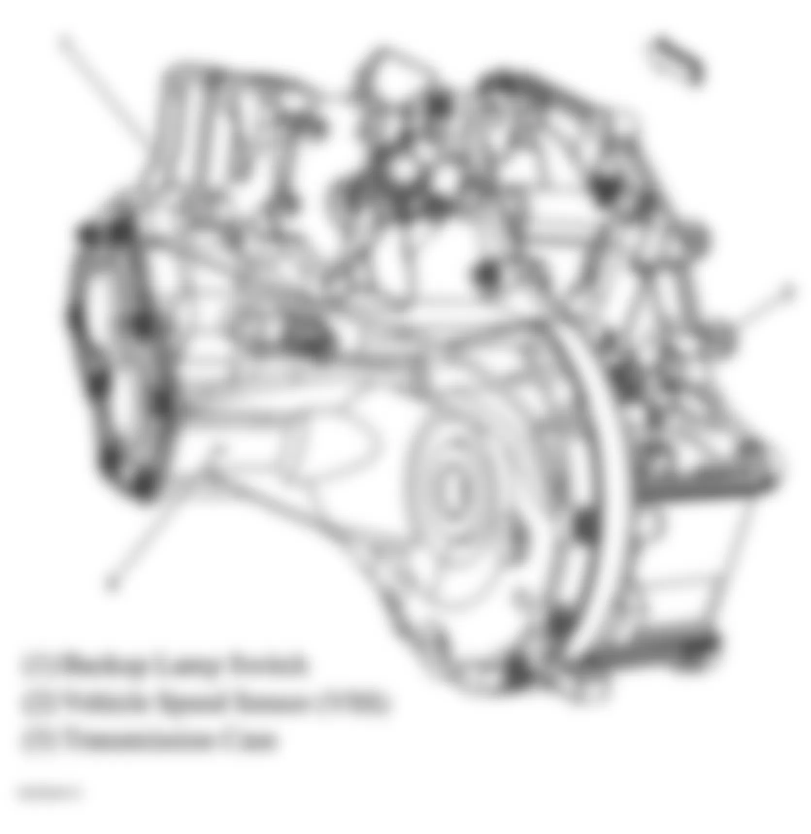 Chevrolet Cobalt LS 2008 - Component Locations -  Manual Transmission Assembly
