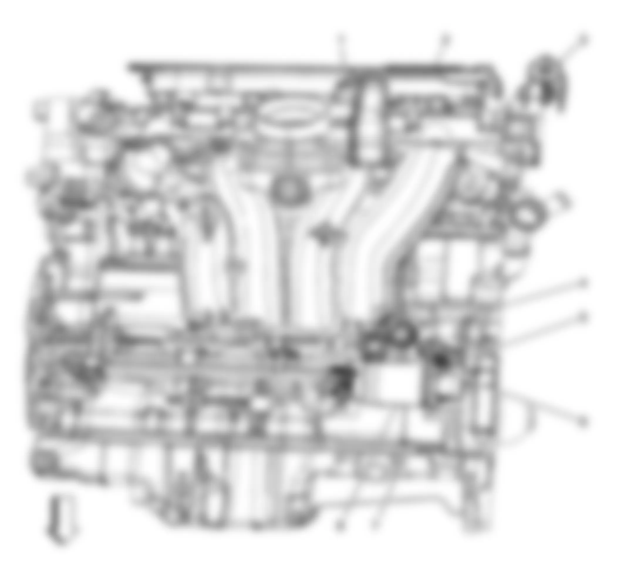 Chevrolet Cobalt LS 2008 - Component Locations -  Left Side Of Engine (2.2L)