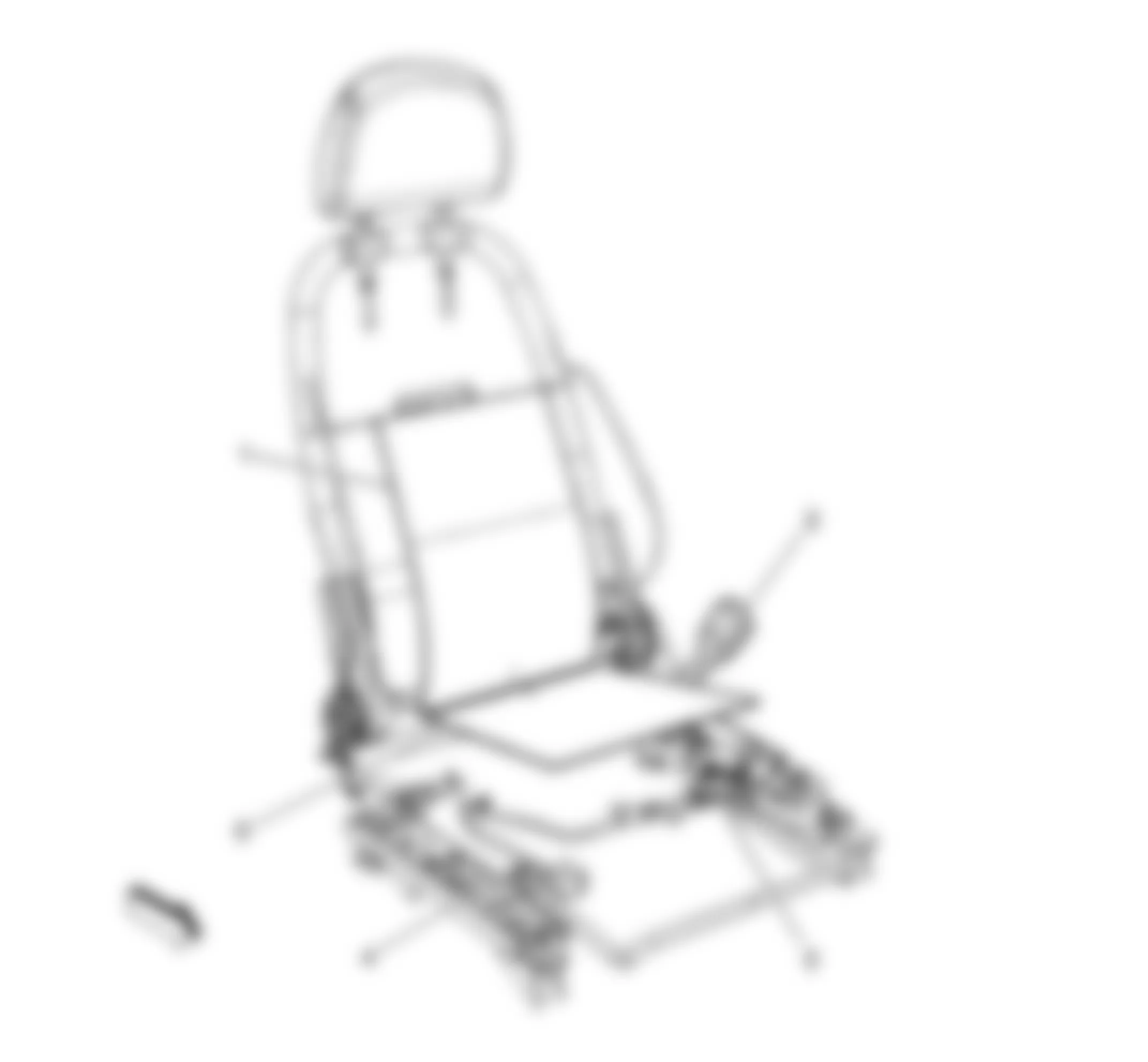 Chevrolet Cobalt SS 2008 - Component Locations -  Passengers Seat