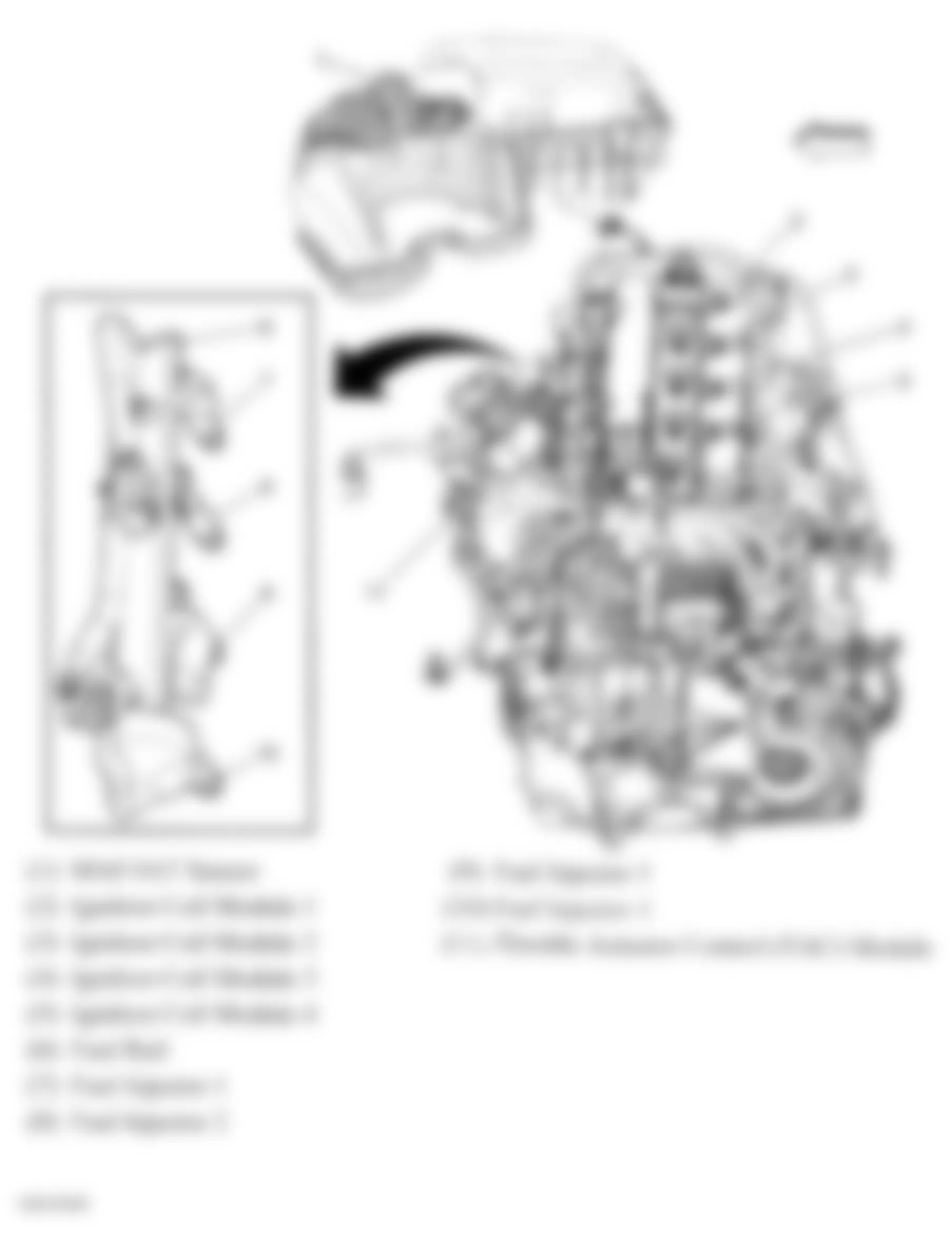 Chevrolet Cobalt SS 2008 - Component Locations -  Top Of Engine