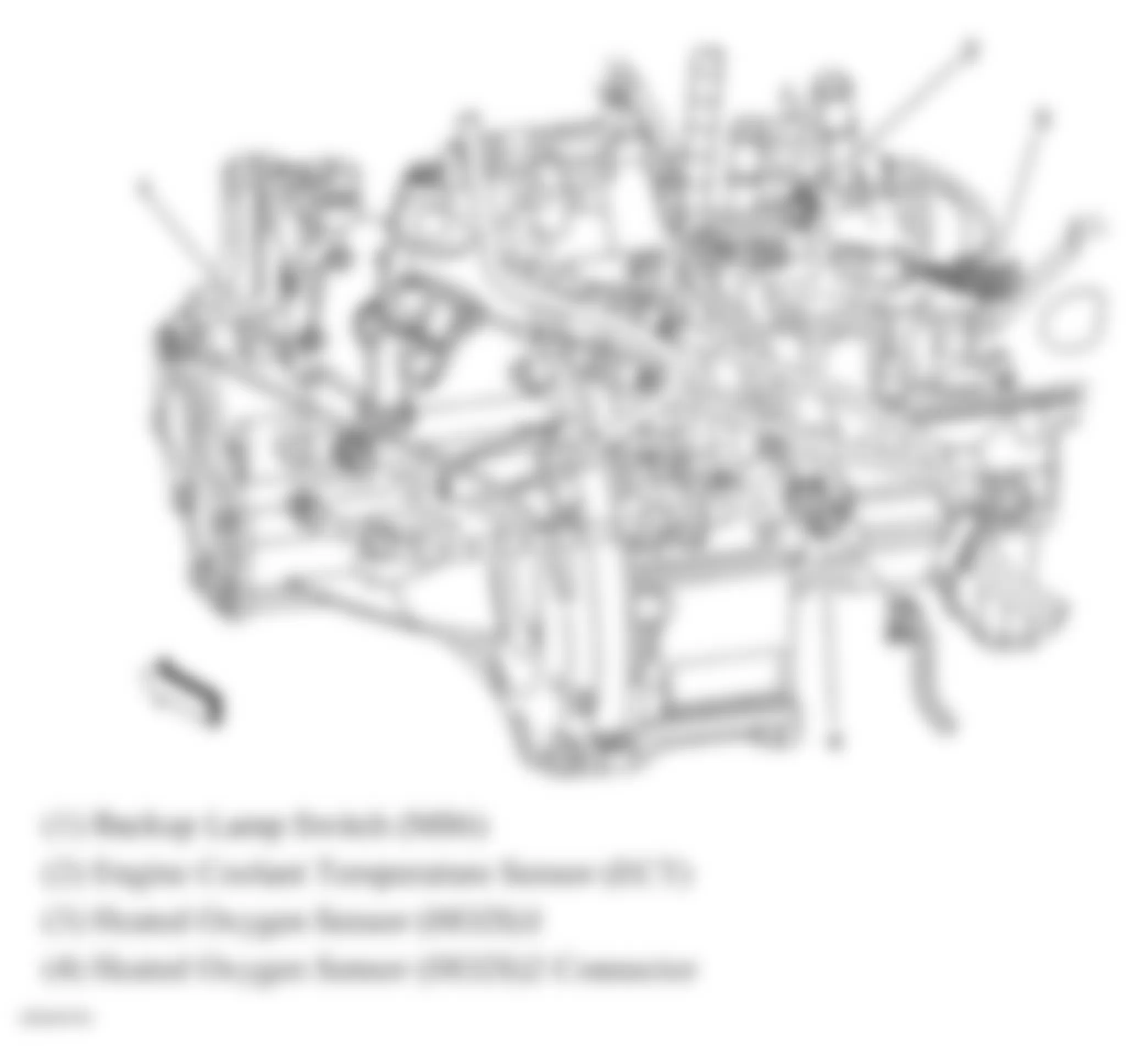 Chevrolet Cobalt SS 2008 - Component Locations -  Rear Of Engine (2.2L)