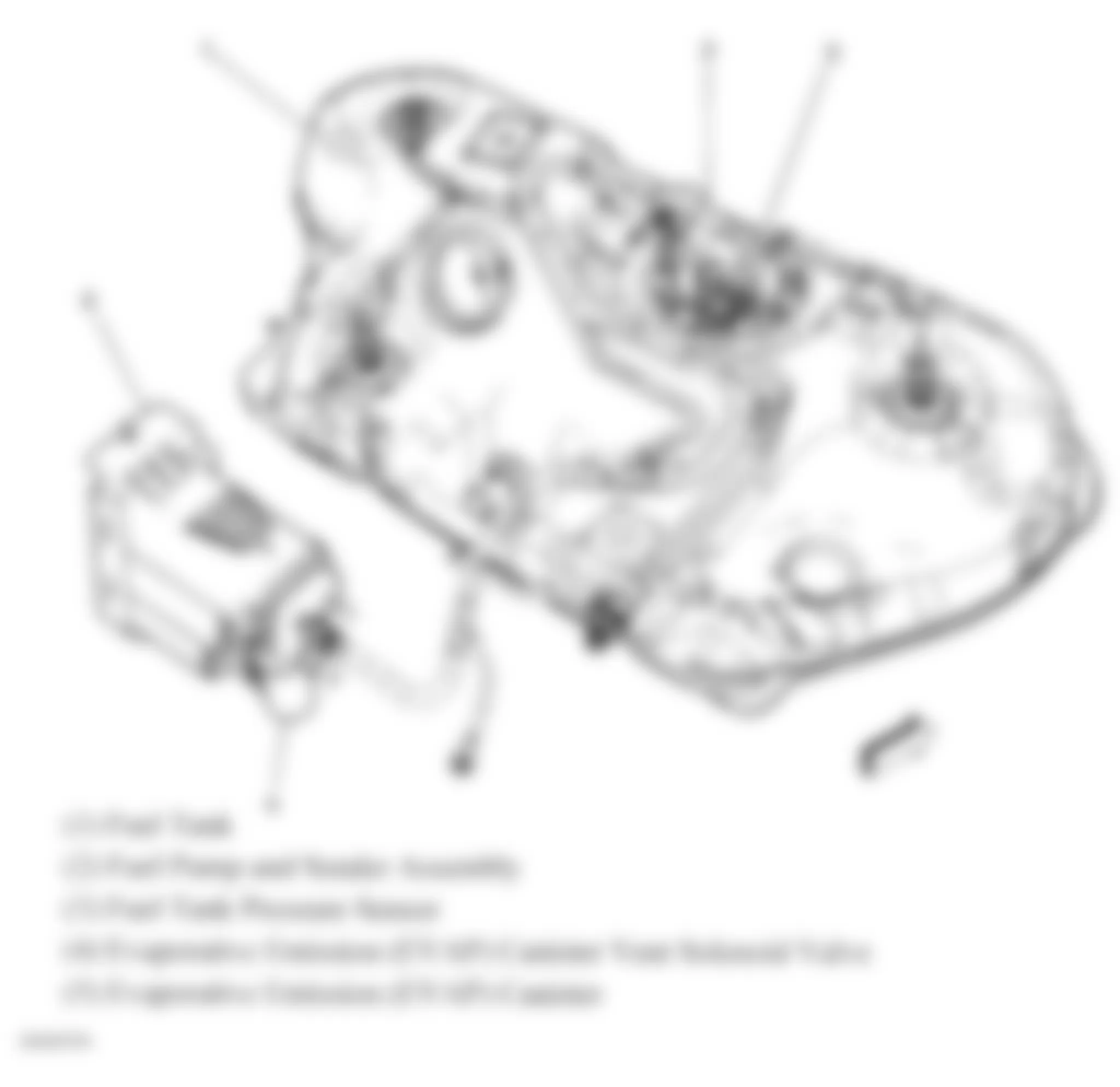 Chevrolet Cobalt SS 2008 - Component Locations -  Fuel Tank