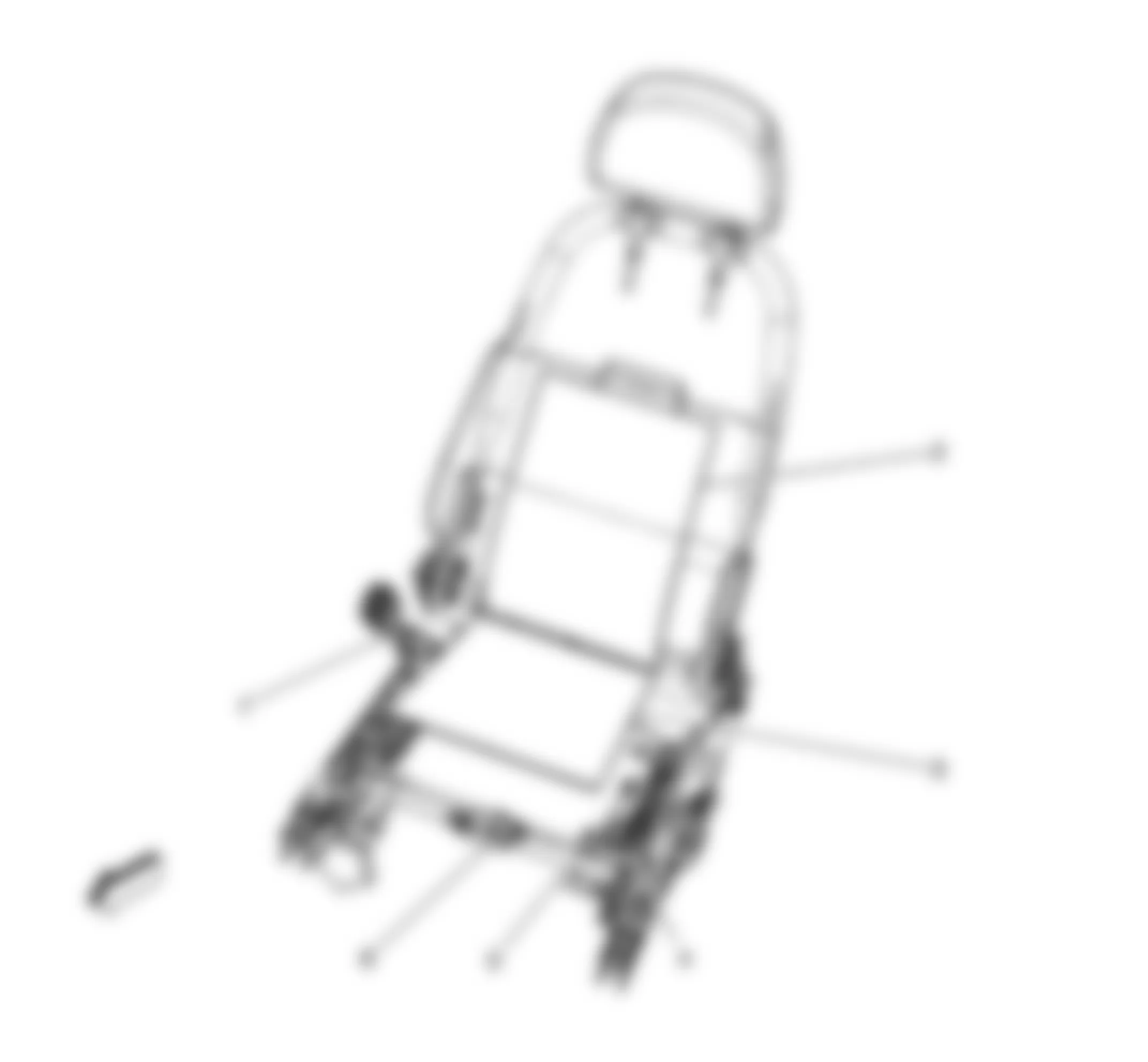 Chevrolet Cobalt SS 2008 - Component Locations -  Drivers Seat