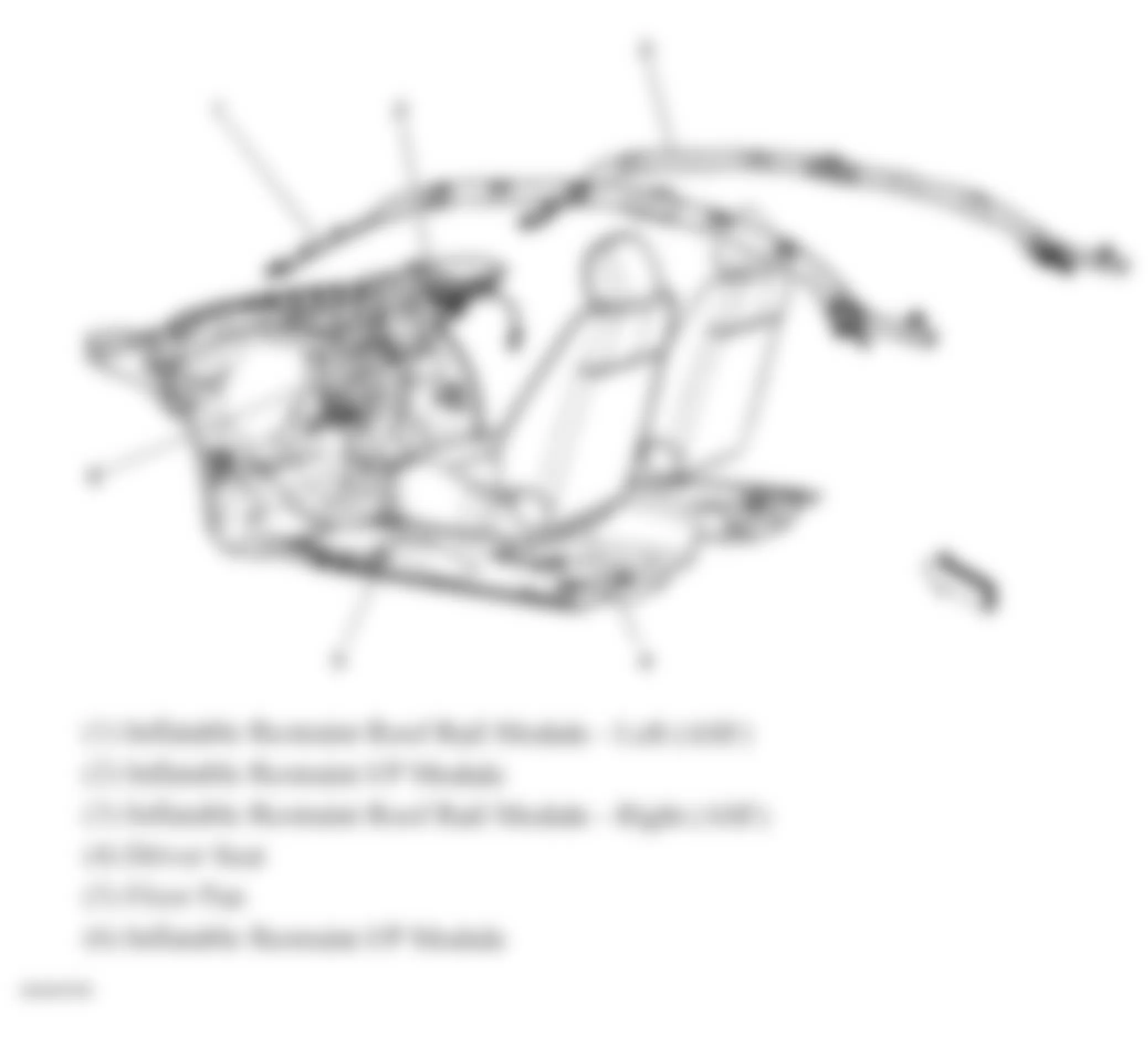Chevrolet Cobalt SS 2008 - Component Locations -  Front Passenger/Side Air Bags