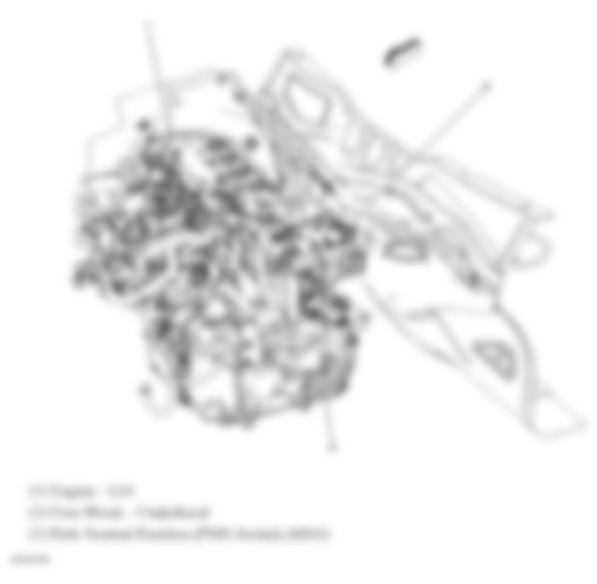 Chevrolet Cobalt SS 2008 - Component Locations -  Rear Of Engine (2.2L)