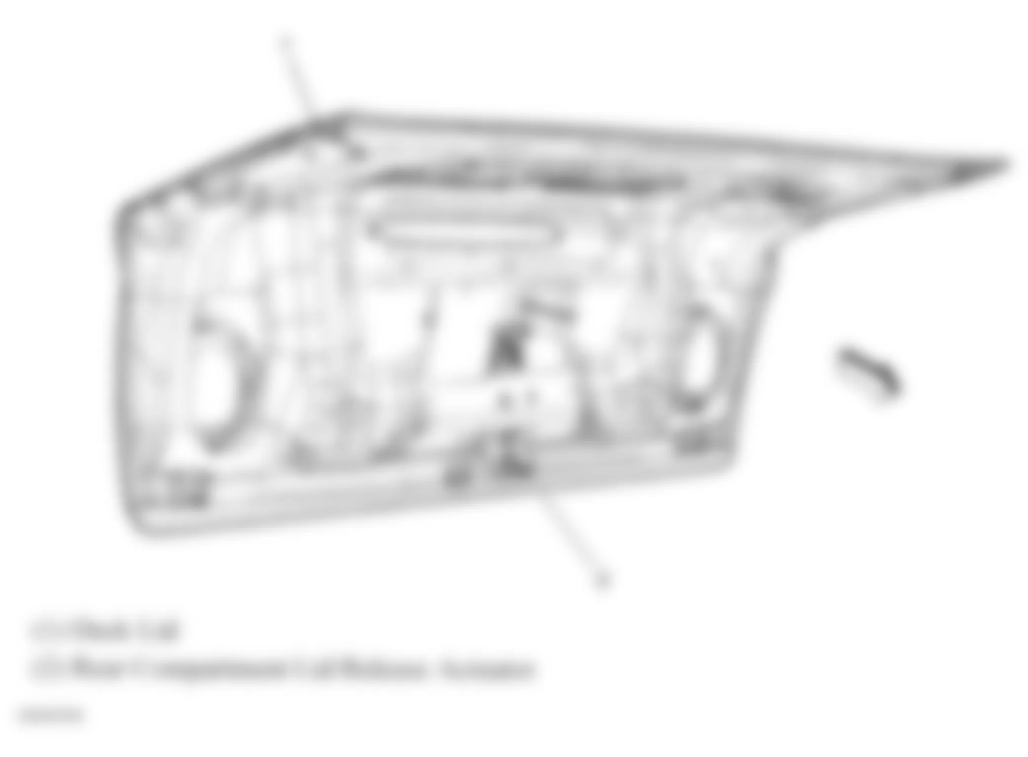 Chevrolet Cobalt SS 2008 - Component Locations -  Rear Lid