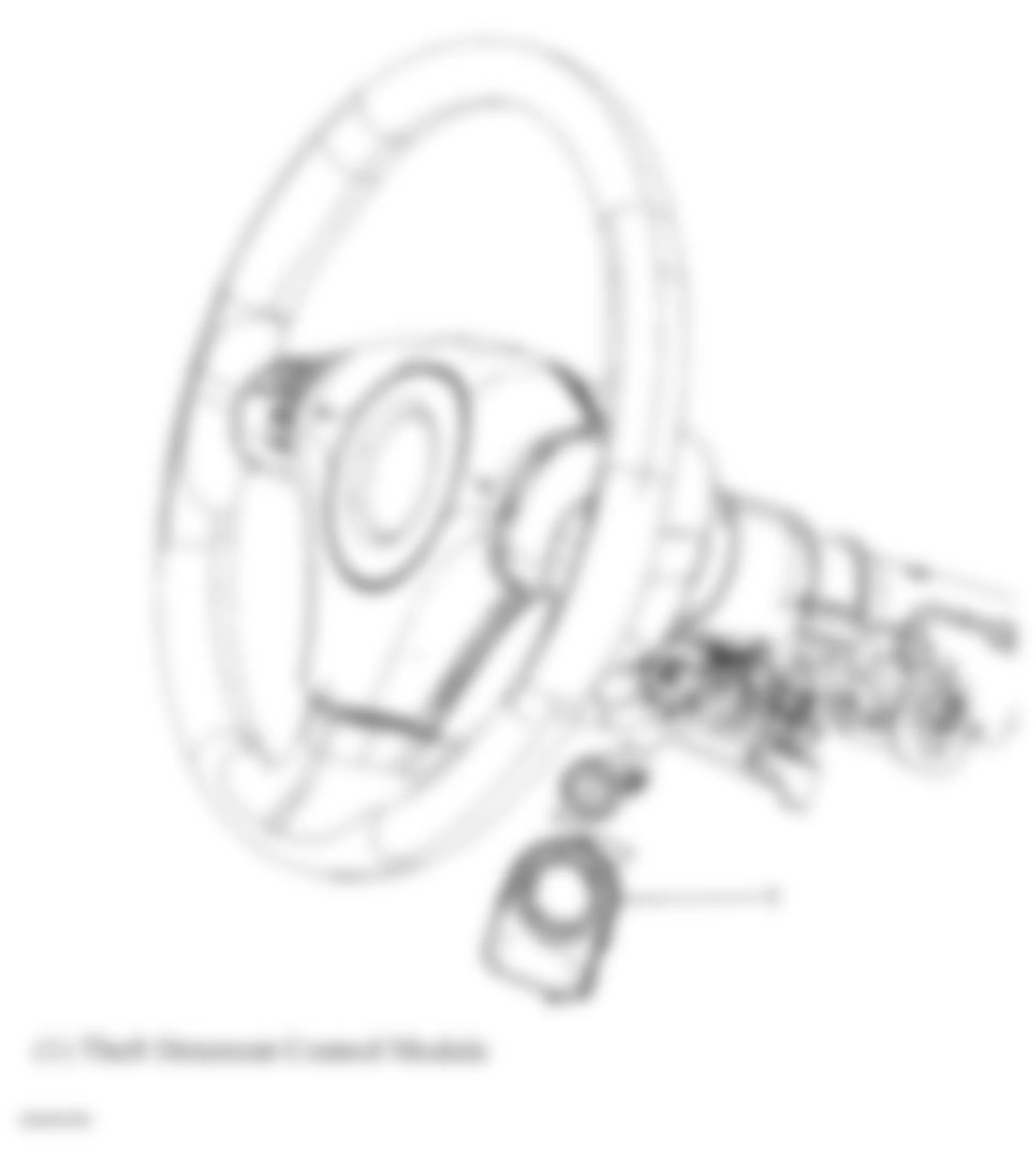 Chevrolet Cobalt SS 2008 - Component Locations -  Steering Column