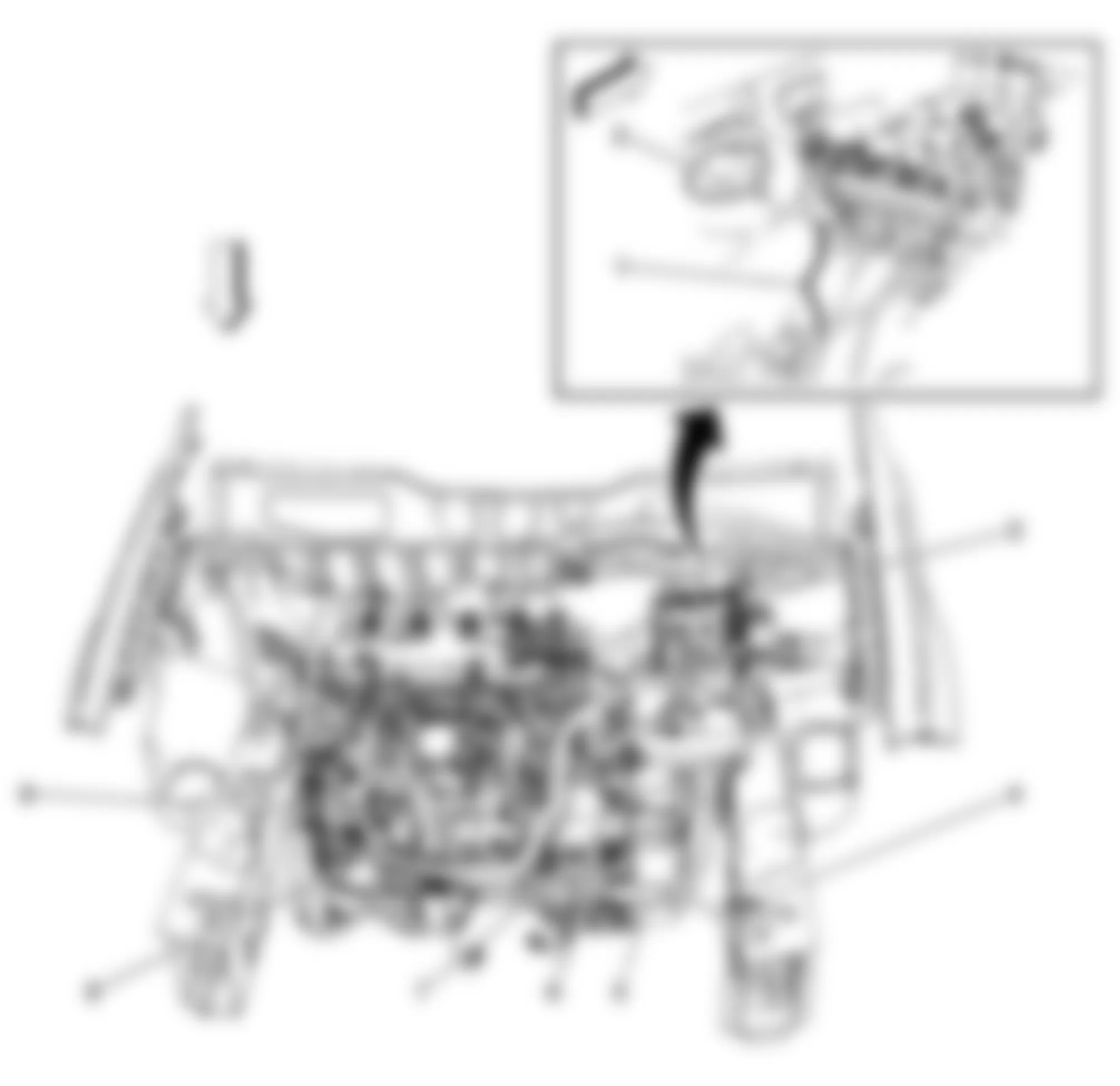 Chevrolet Cobalt SS 2008 - Component Locations -  Engine Compartment (2.2L)