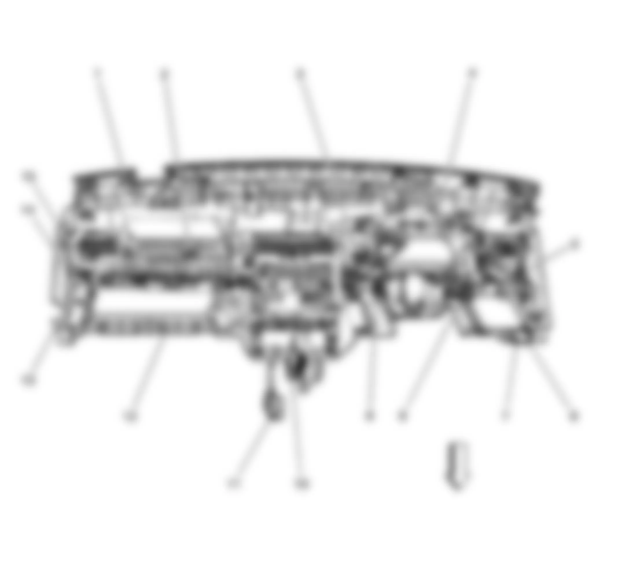 Chevrolet Cobalt SS 2008 - Component Locations -  Dash