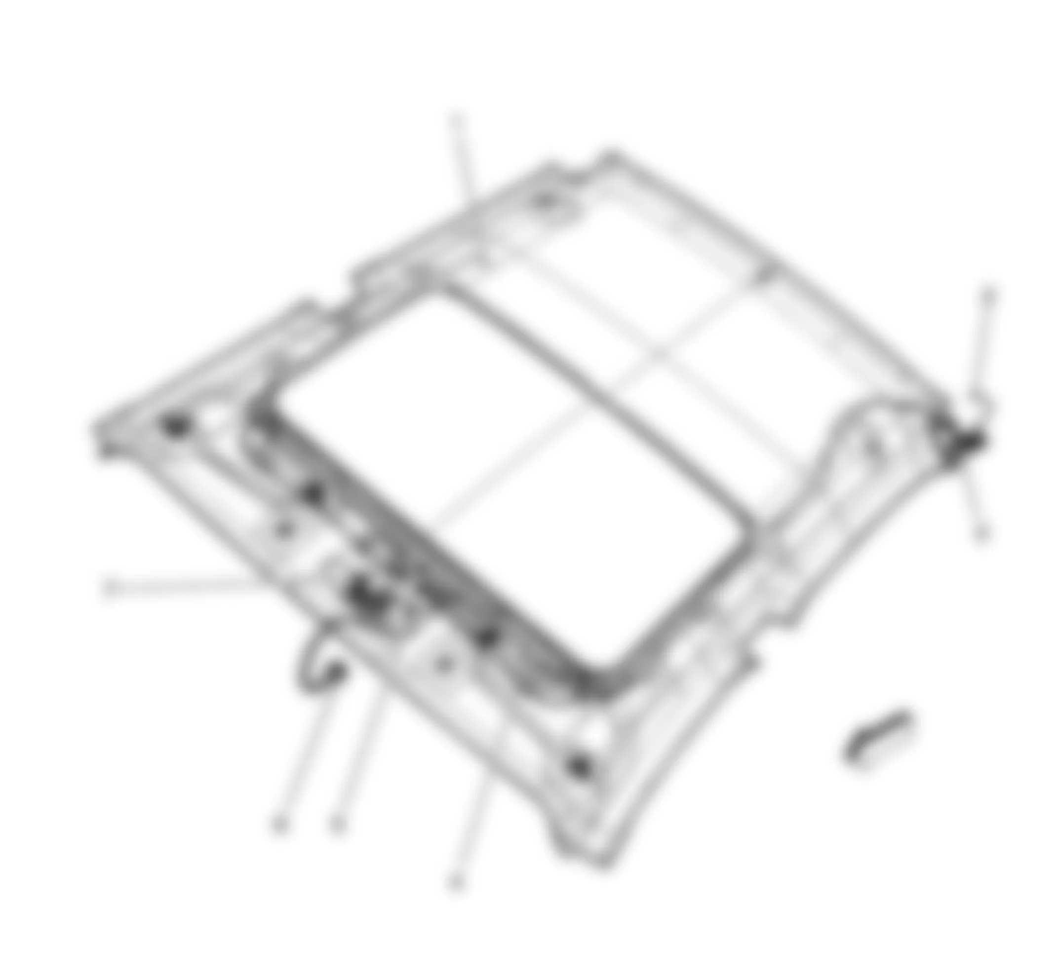 Chevrolet Cobalt SS 2008 - Component Locations -  Sunroof