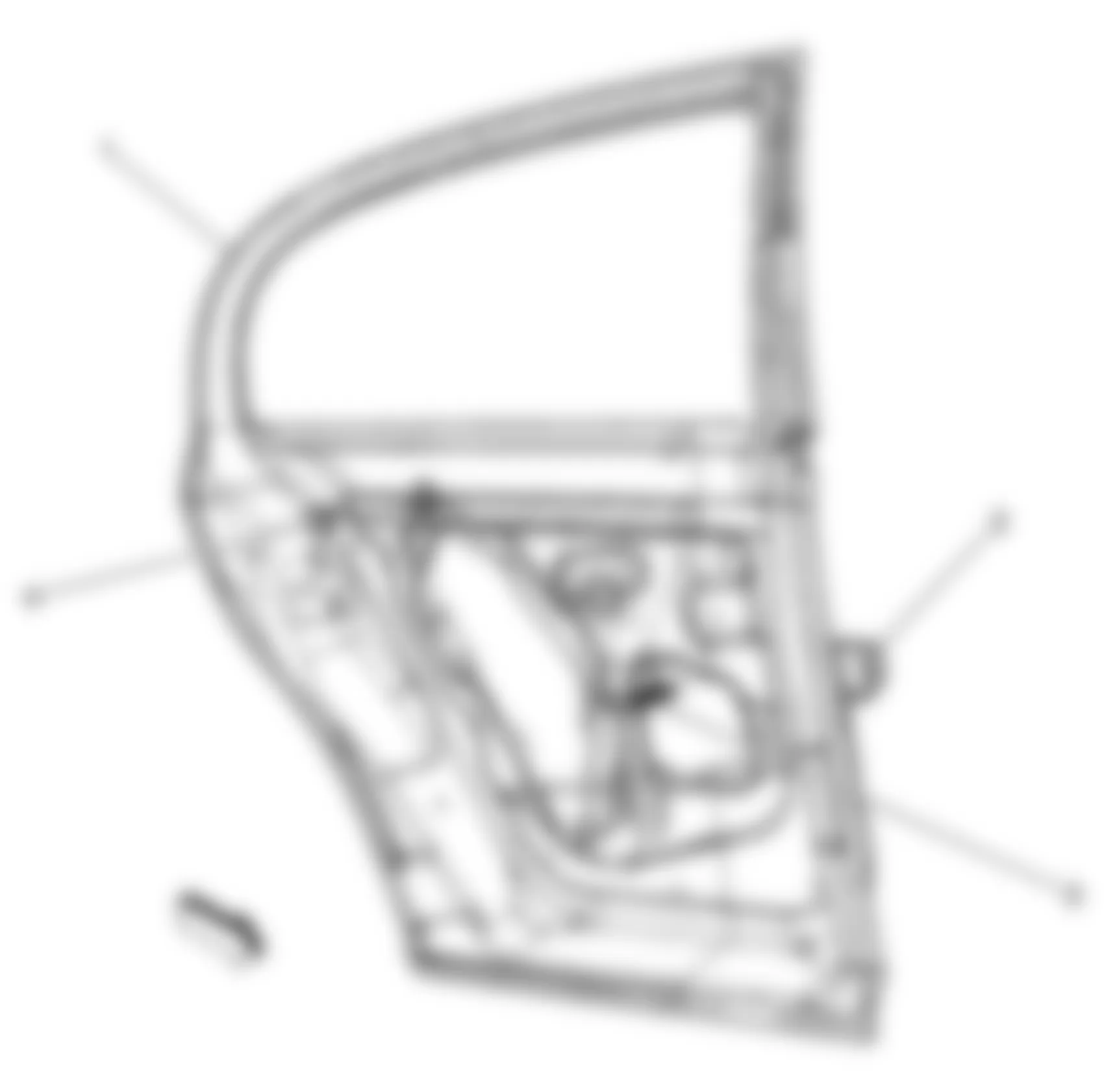 Chevrolet Cobalt SS 2008 - Component Locations -  Right Rear Door