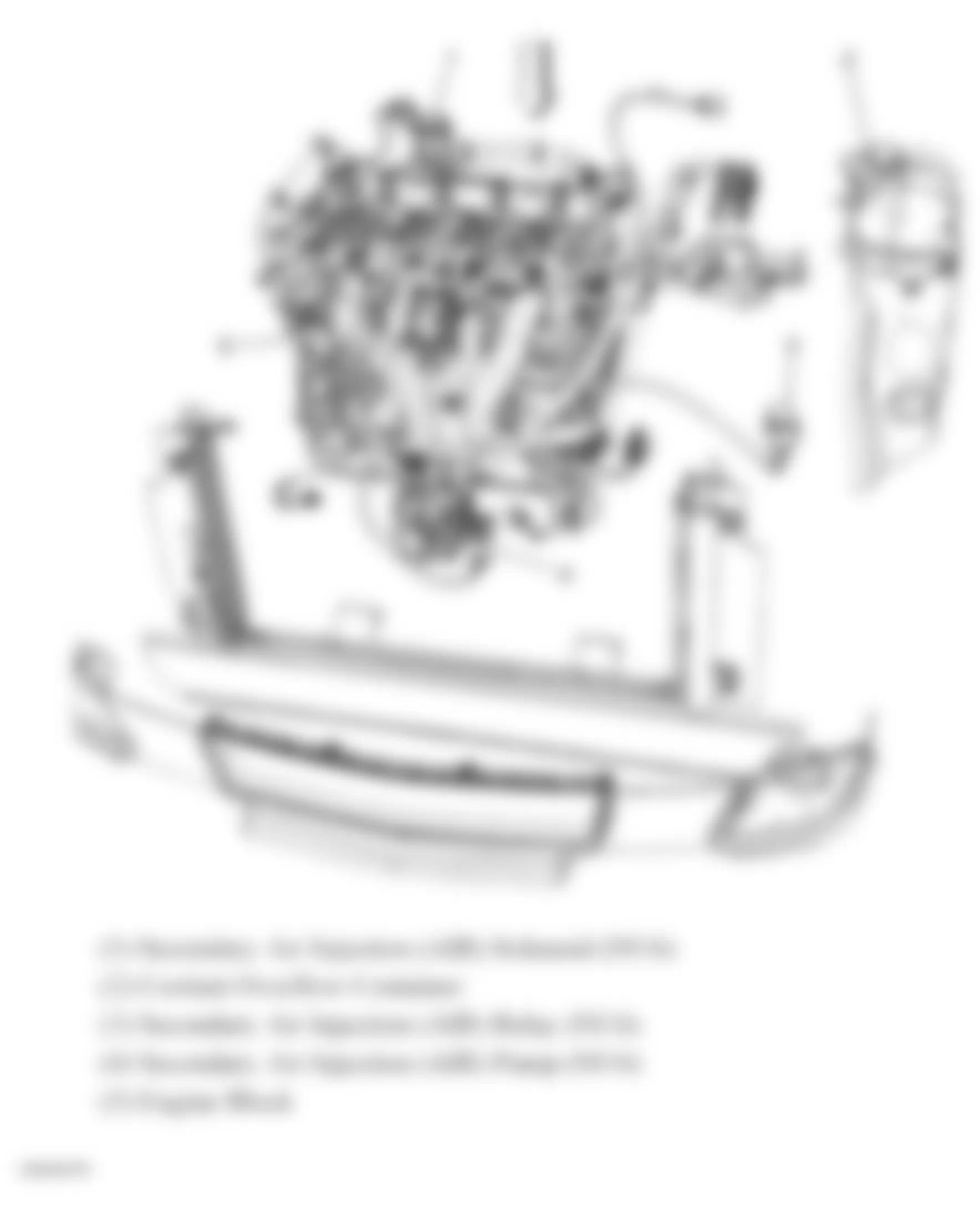 Chevrolet Cobalt SS 2008 - Component Locations -  Secondary Air Injection (AIR) Components (2.2L)