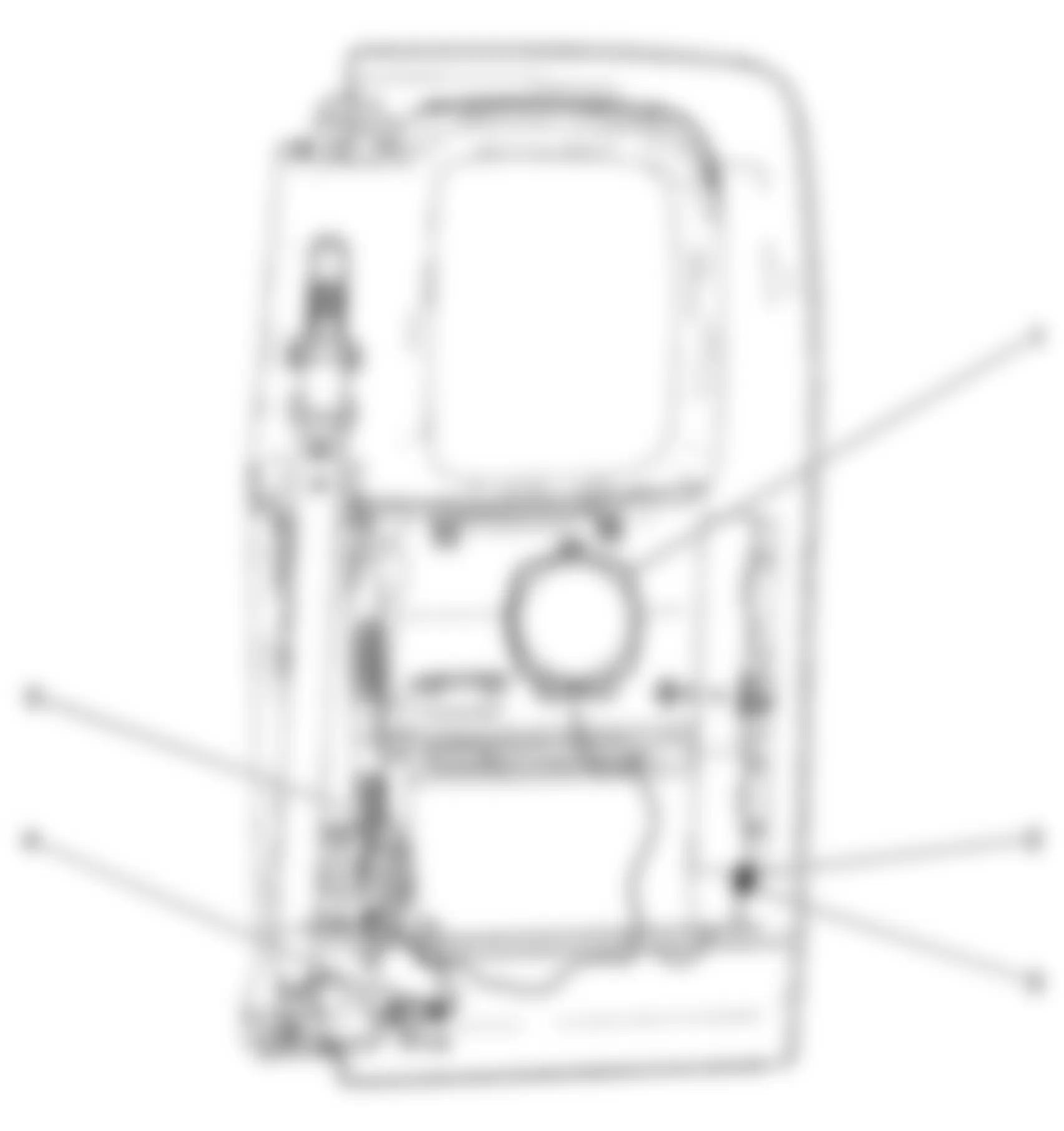 Chevrolet Colorado 2008 - Component Locations -  Right Rear Door (Extended Cab)